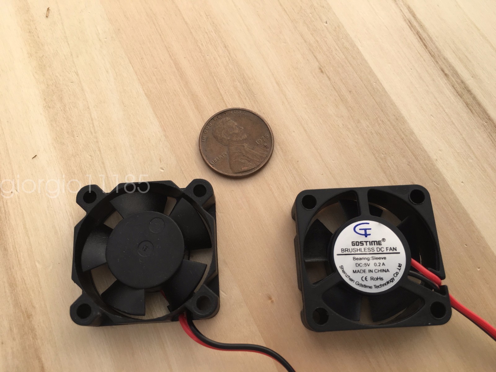 2 Pieces 5v 30mmx30x10 Brushless Cooling Fan small micro Flow CFM Gdstime