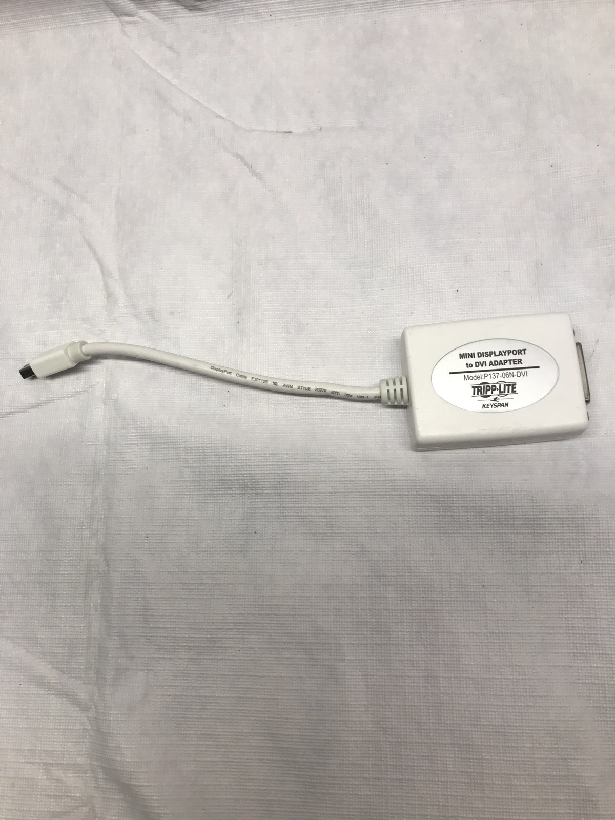 TRIPP LITE Mini Display Port 1.2 to DVI Adapter Model: P137-06N-DVI-V2