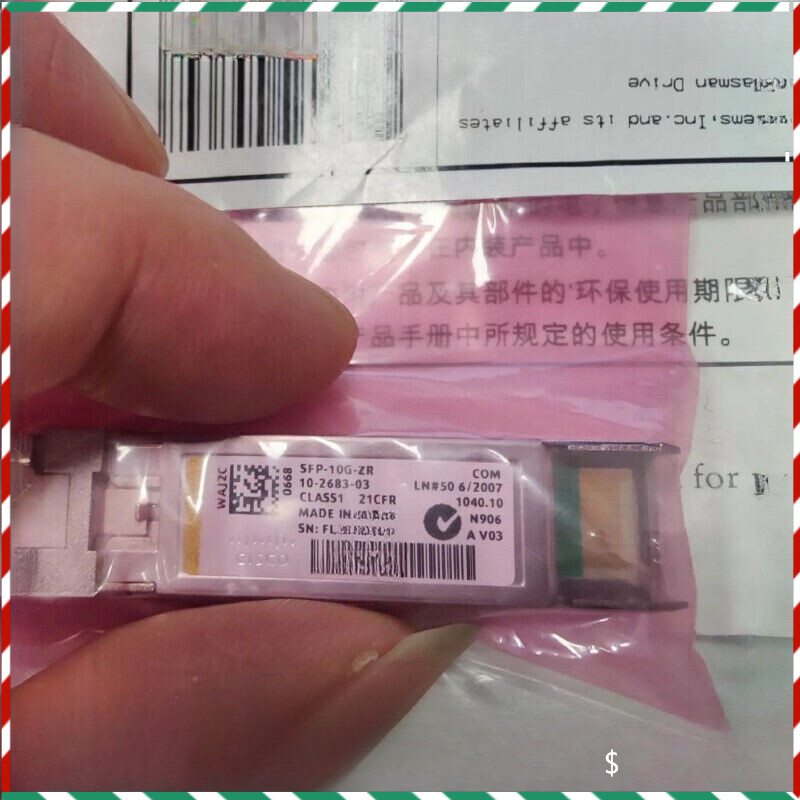 SFP-10G-ZR Cisco 10GBASE-ZR SFP+, 1550nm, 80km, LC, SMF