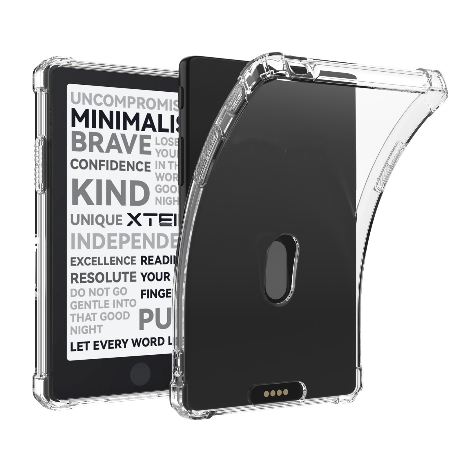 New For XTEINK X4 Pro TPU Transparent Case Shockproof Anti Drop Protective Shell
