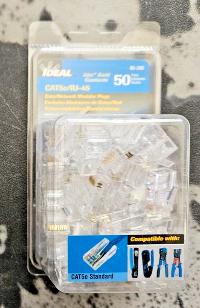 IDEAL 50-Pack Cat5E Rj45 Modular Plug