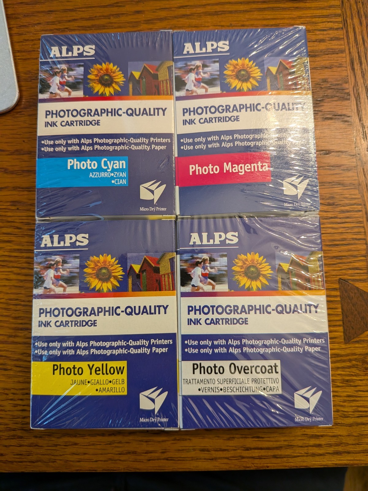 Alps MD Printer Ink Cartridge - Dye-Sub Photo 4 Pack PC, PM, PY, PO 106059-00