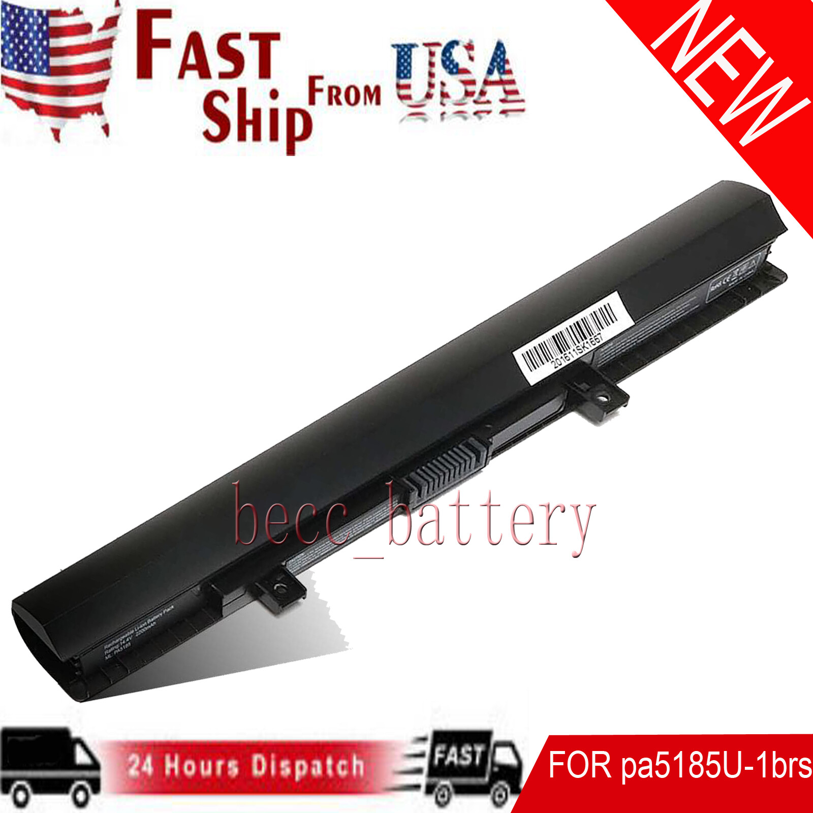 Battery for Toshiba L50-B-1NX 1P1 1UV 1DZ 1NM L50D L55 Pro R50 S50-B-13M S50D S5