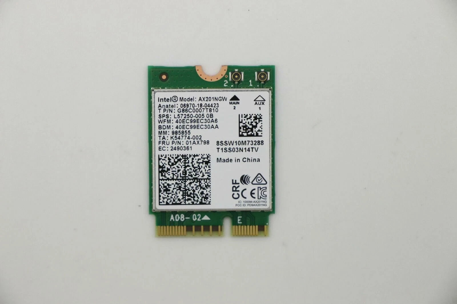 Lenovo ThinkPad E15 15.6" Genuine Laptop Wireless WiFi Card ax201ngw 01ax798