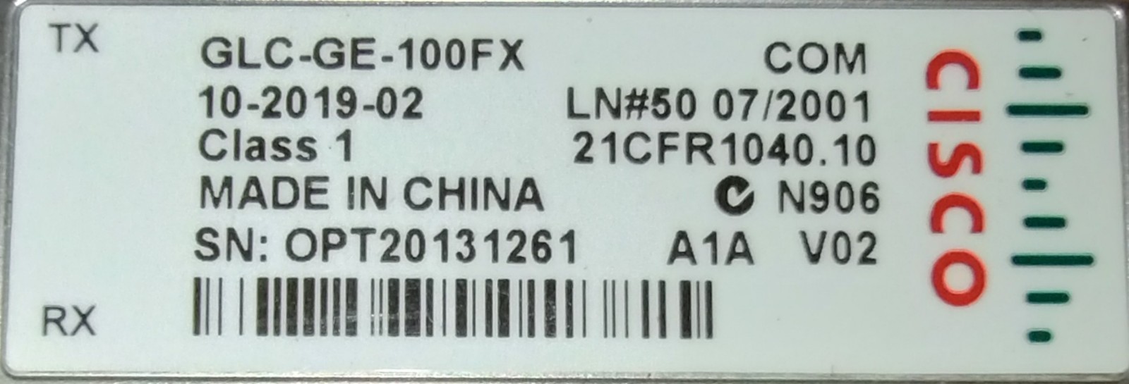 NEW Cisco GLC-GE-100FX  100BASE-FX SFP Switch Server Module