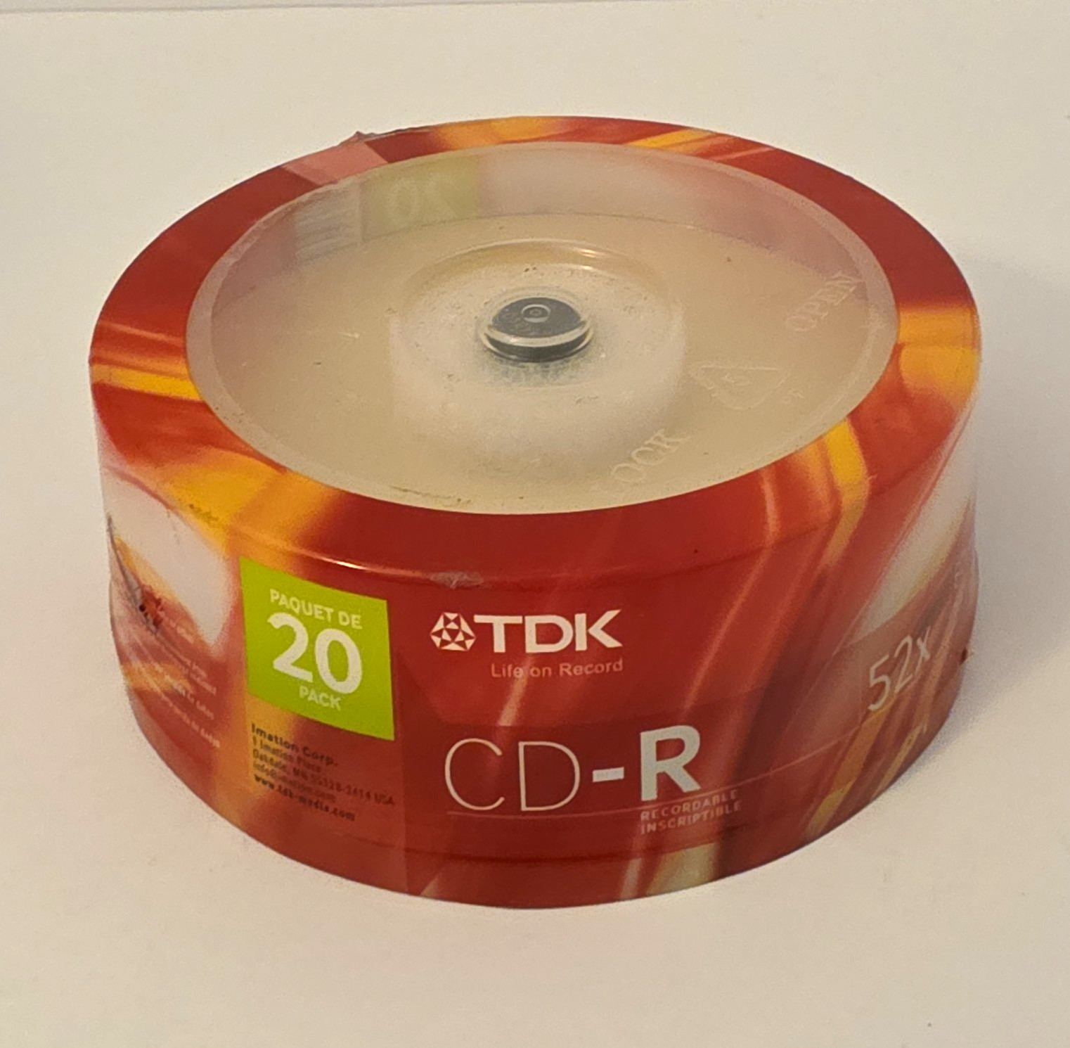 TDK CD-R Recordable Disc Spindle 20-Pack 700MB 52x Write Speed