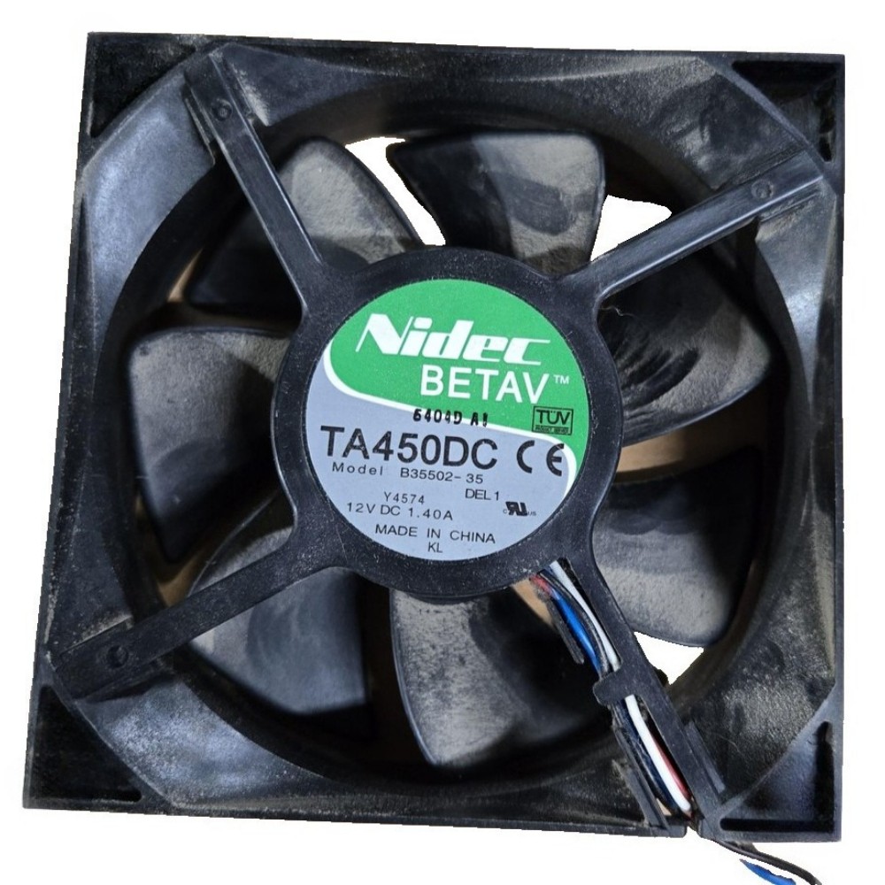 2pcs Nidec Beta V TA450DC 12V DC Cooling Fan 3-Wire 6-Pin Connector Brushless