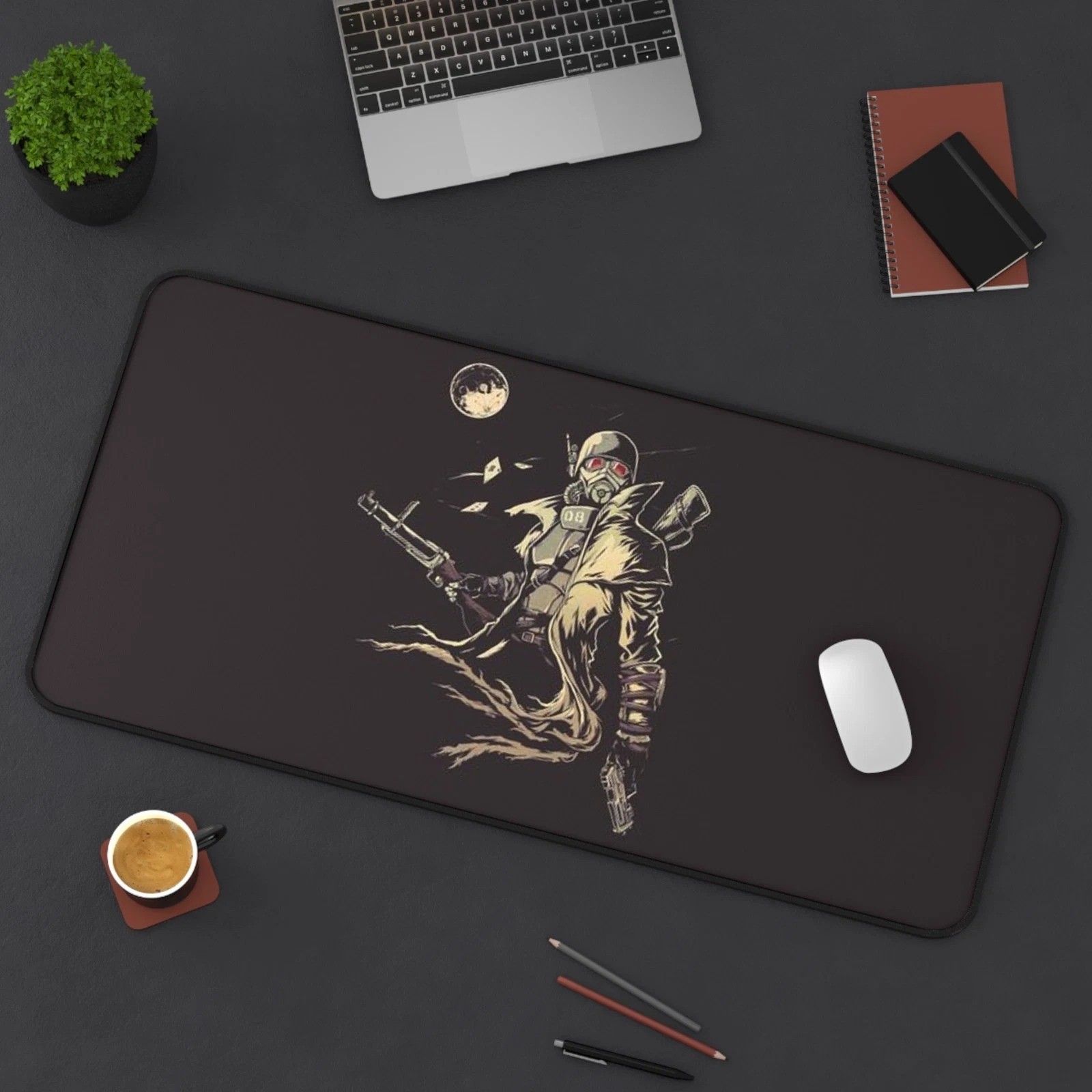 Fallout New Vega Minimalist Gaming Desk Mat Mouse Pad Playmat
