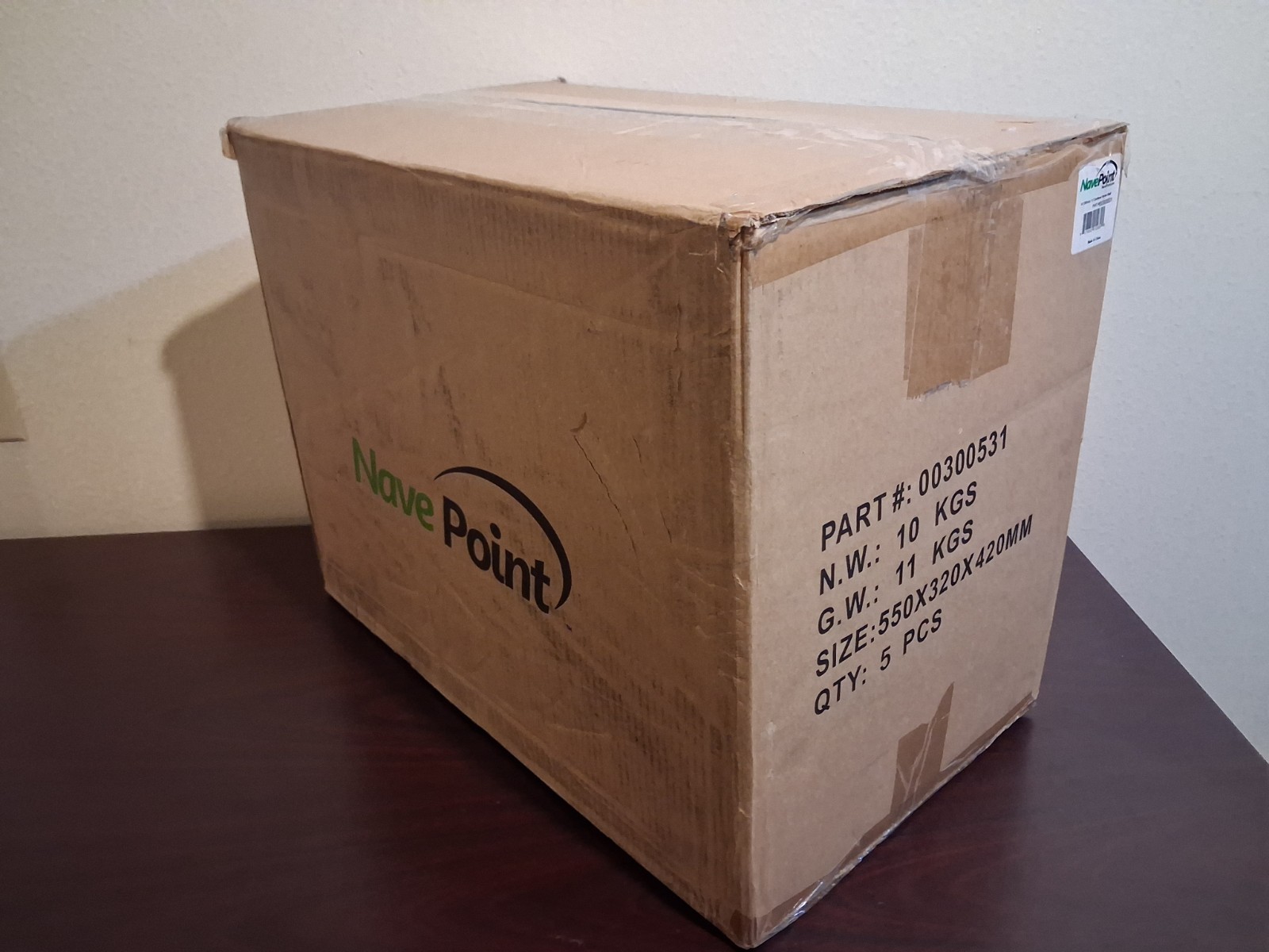 NavePoint 14" Length 19" Width 1U Vented Cantilever Server Shelf *CASE OF 5*