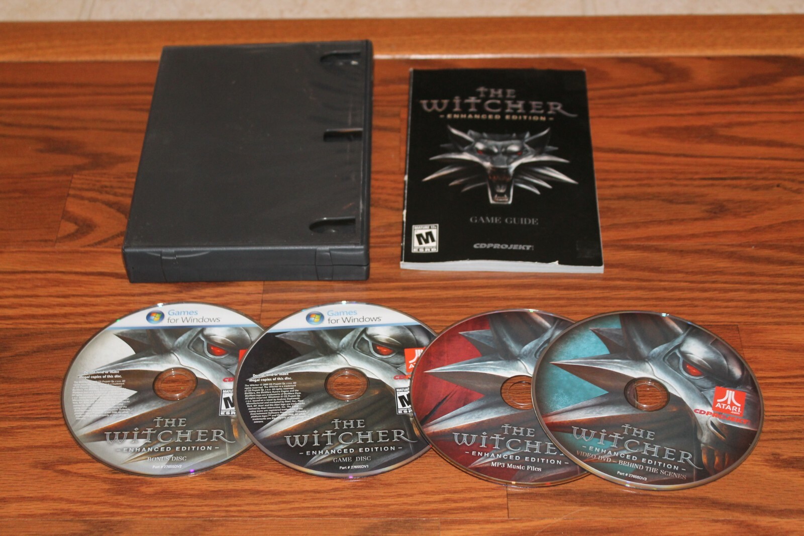the Witcher Enhanced Edition Replacement disks with manual PC Game on CD-ROM