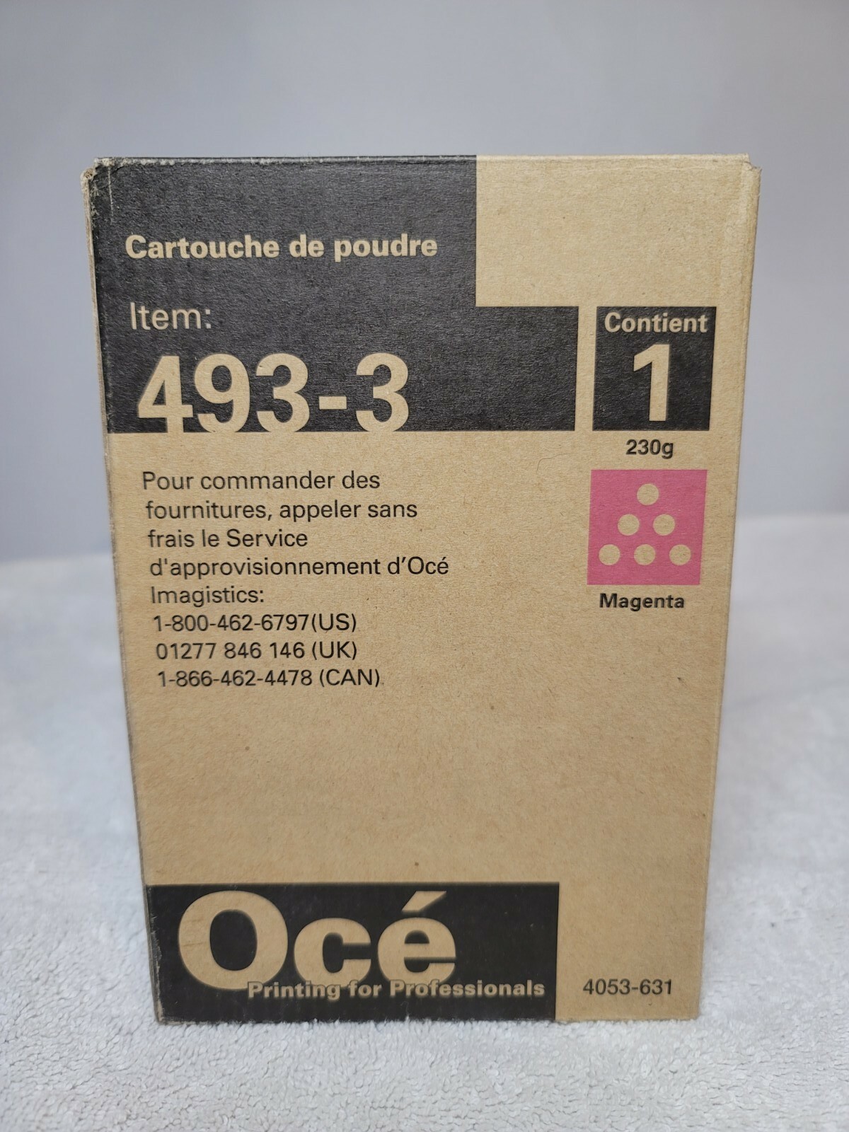 Genuine Oce Imagistics Magenta Toner 493-3 Magenta 4933