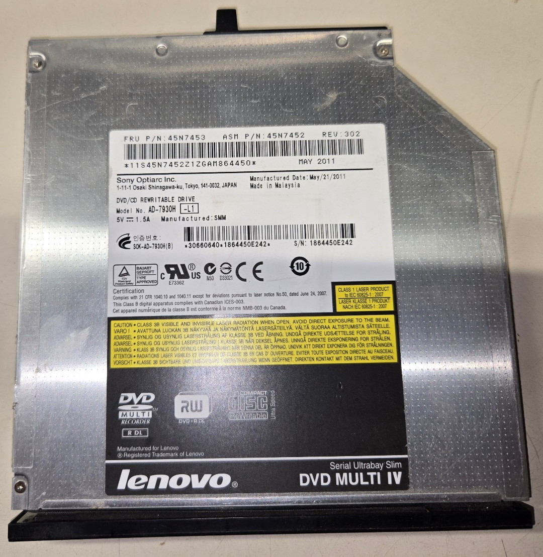 Sony Model AD-7930H CD-RW/DVD Multi IV
