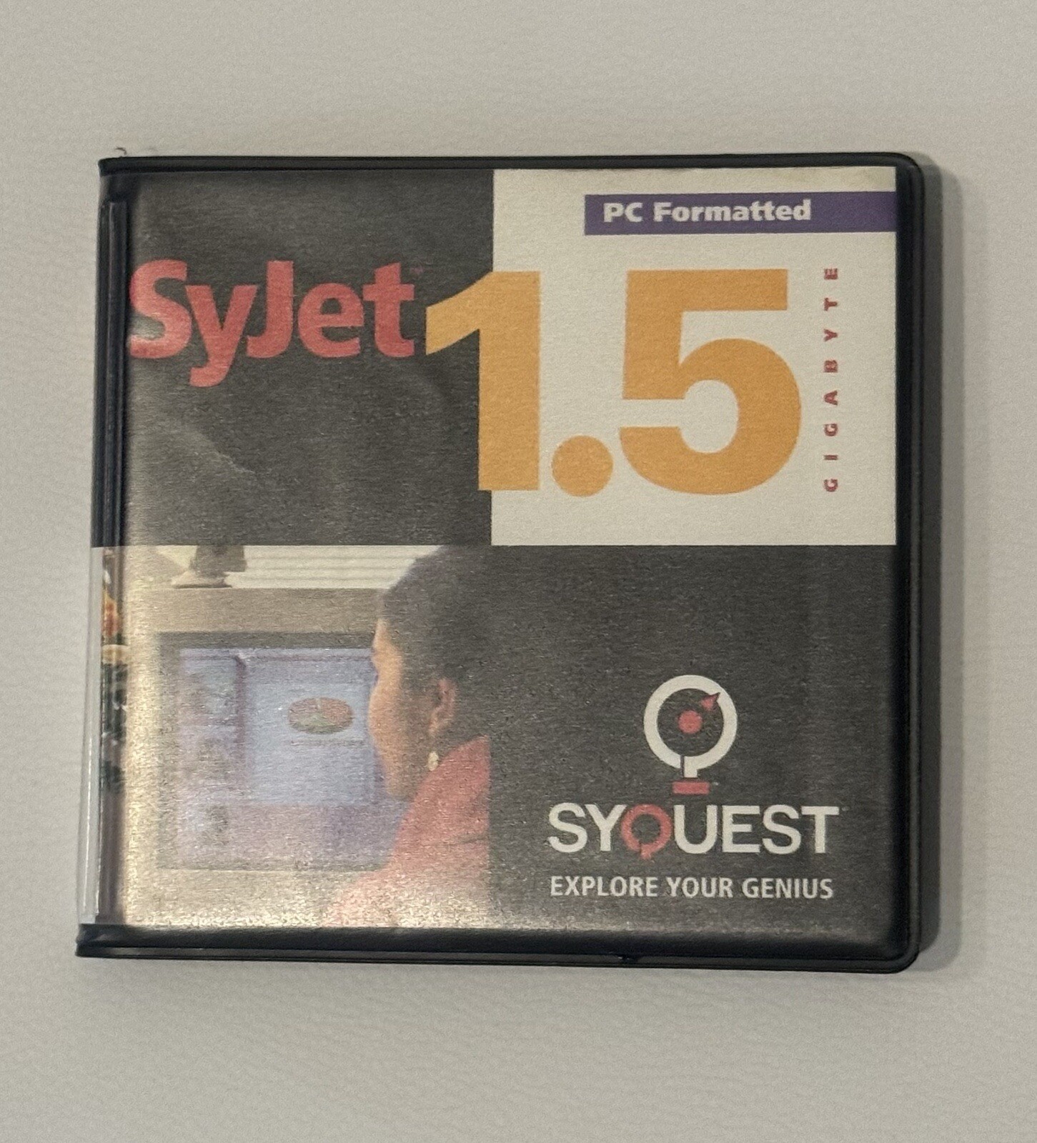 SyQuest Syjet 1.5gb Media Storage PC Formatted Disc Vintage Computer Stuff