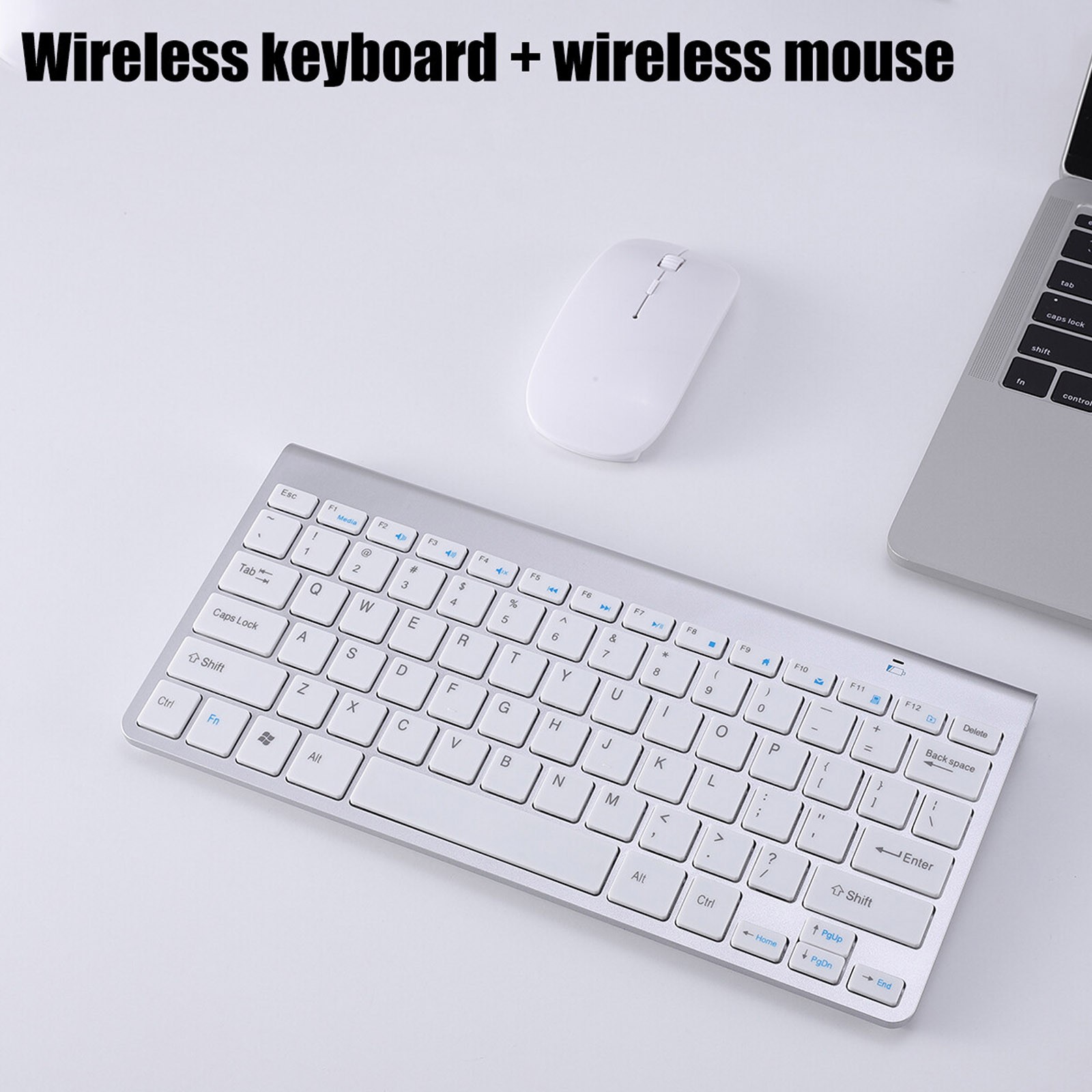 Keyboard and Mouse Waterproof Wireless Combo Ergonomic for Laptop Computer PC