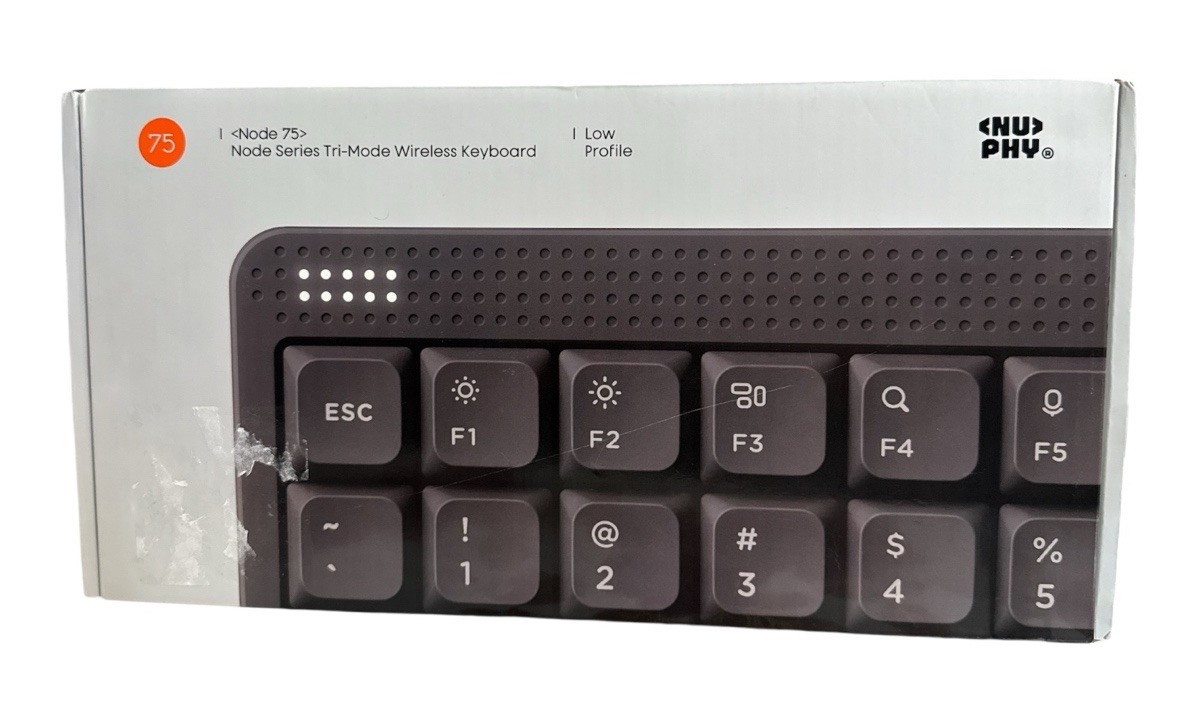 NuPhy Node75 Mechanical Keyboard Wireless Bluetooth Low Profile ANSI Ink Gray ✅