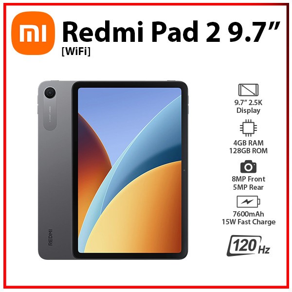(Wi-Fi) Xiaomi Redmi Pad 2 9.7 4GB+128GB GREY Octa Core Android PC Tablet