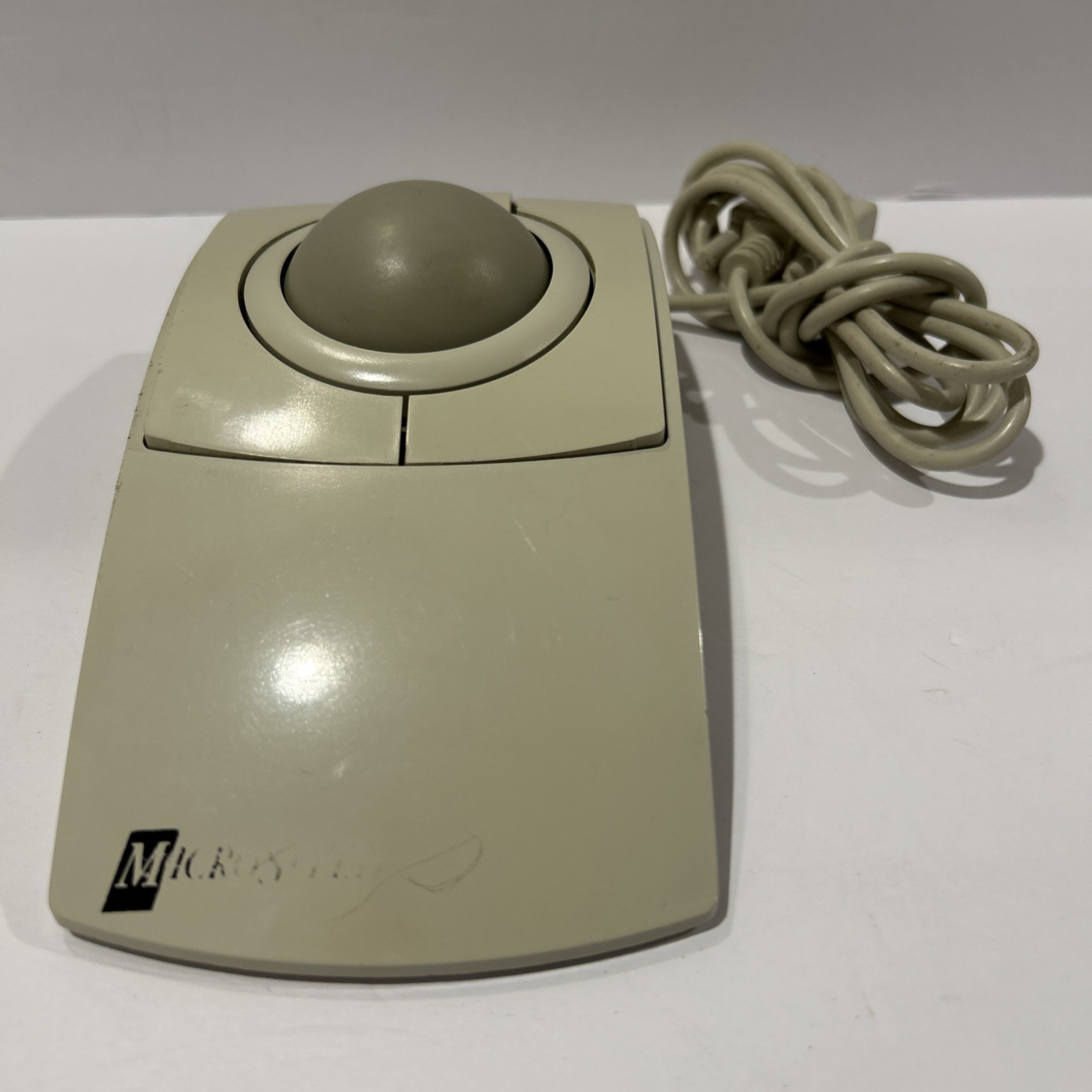 Vintage MicroSpeed PC Trac Ball Deluxe Trackball PC Mouse 9645-PD270