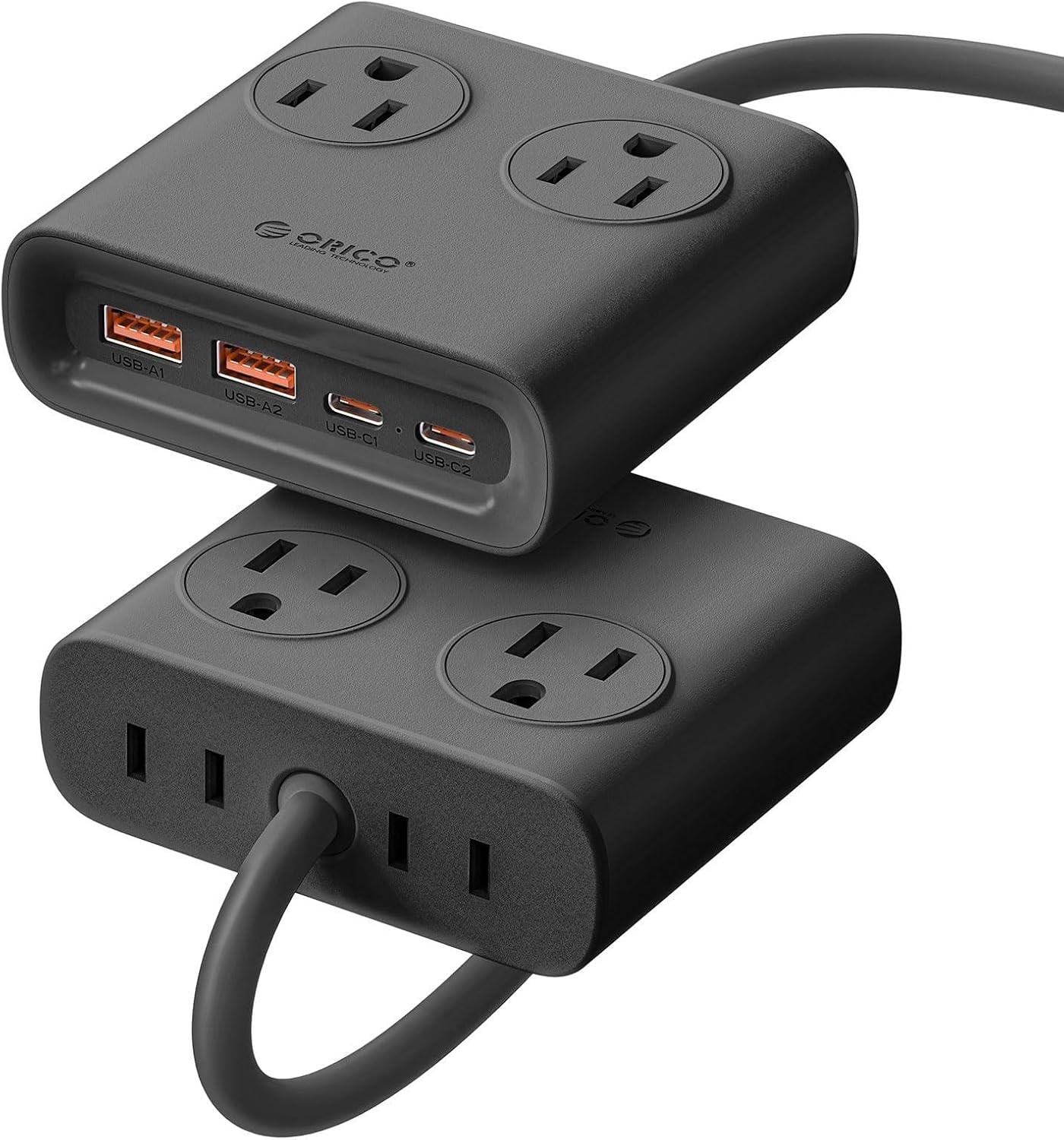 ORICO 8-in-1 Dopamine Power Strip 2USB C 2USB-A  4AC Versatile Desktop Charging