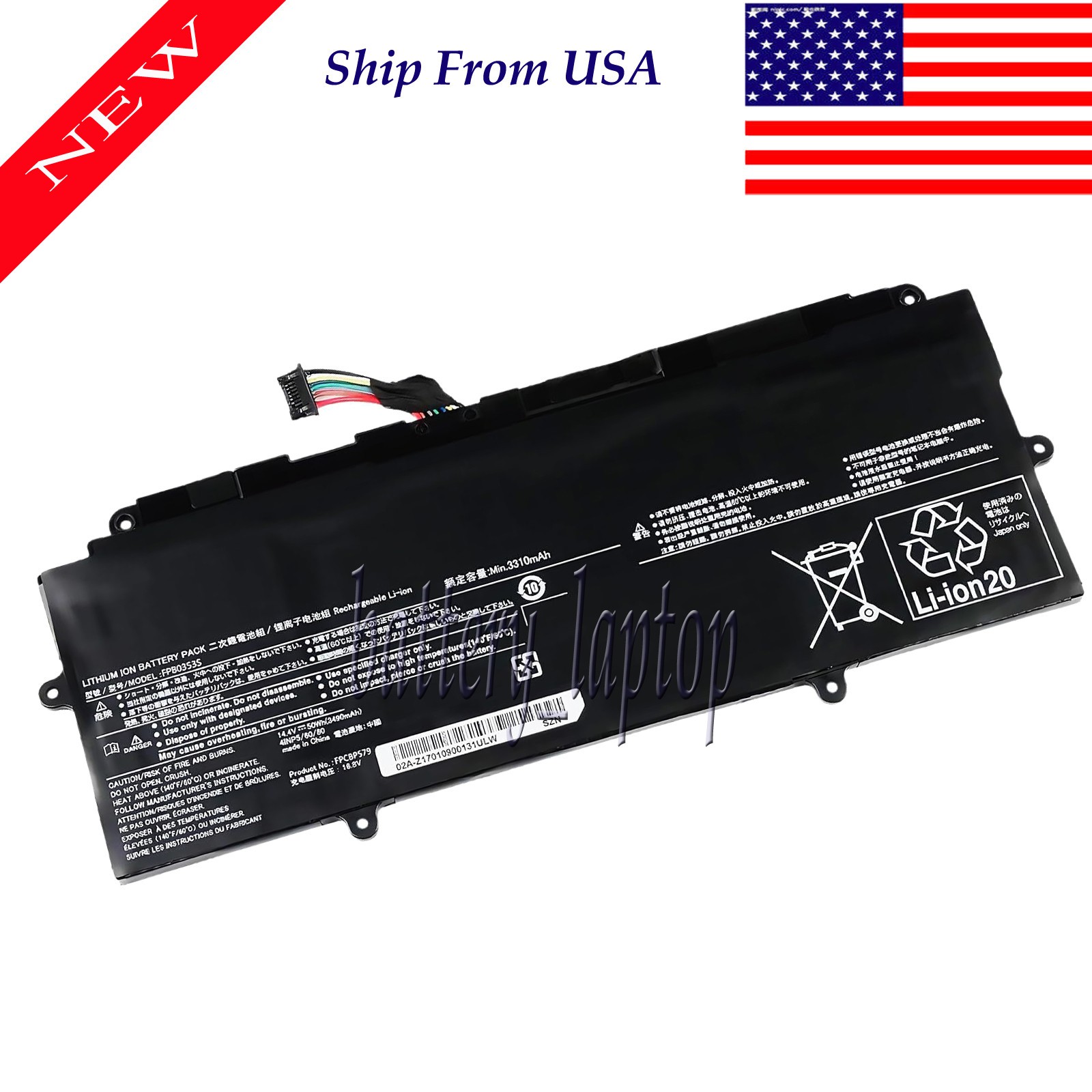 50Wh FPB0353S FPCBP579 Battery for Fujitsu Laptop Batterie CP785912-01 Laptop