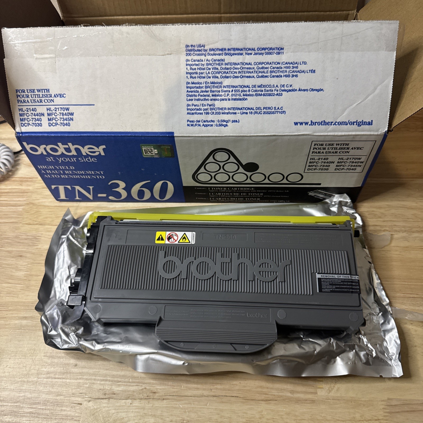 Brother TN360 High Yield Black Toner Cartridge