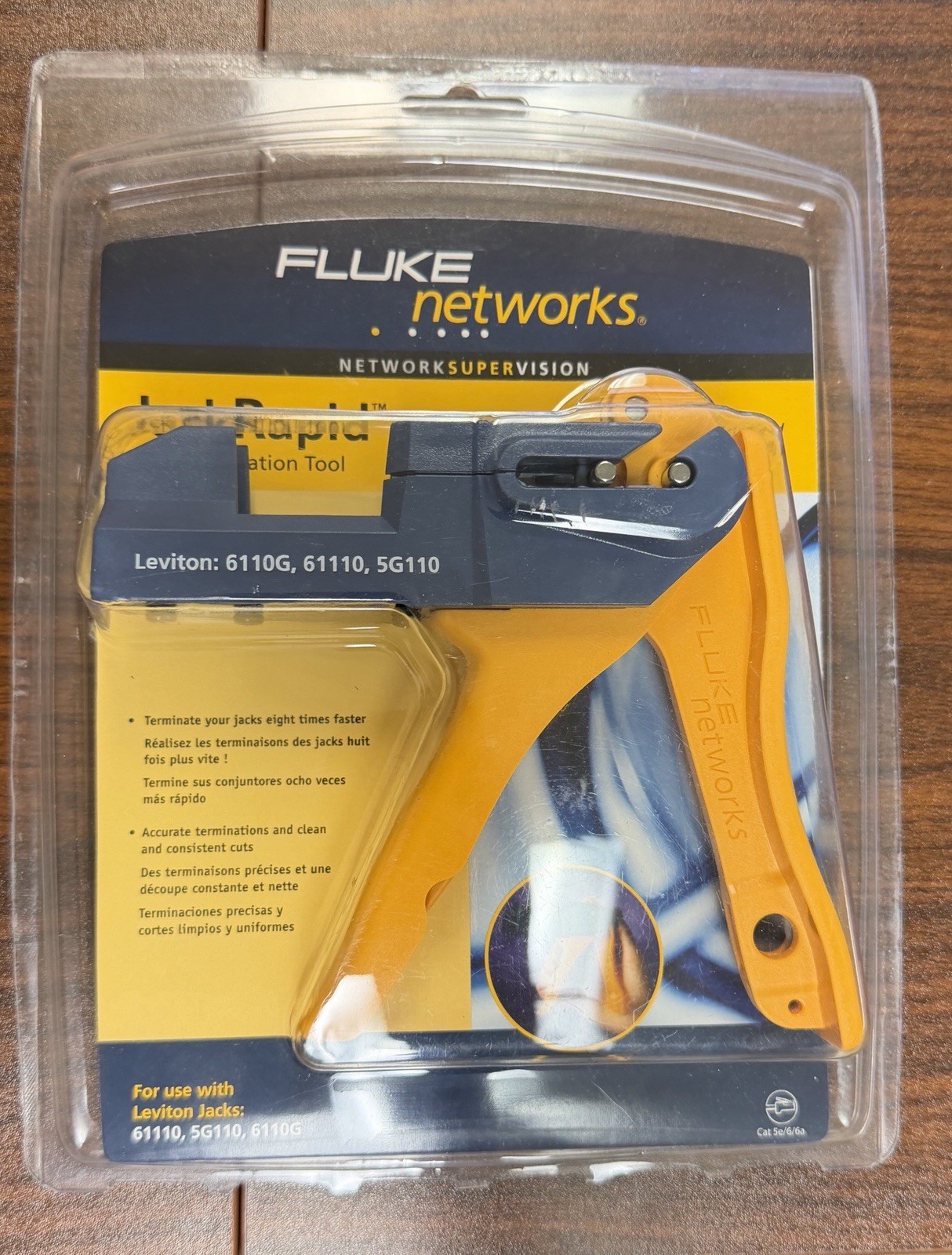 Fluke Networks JR-LEV-2 Jack Rapid Punch Down Tool for Leviton 61110 5G110 61...