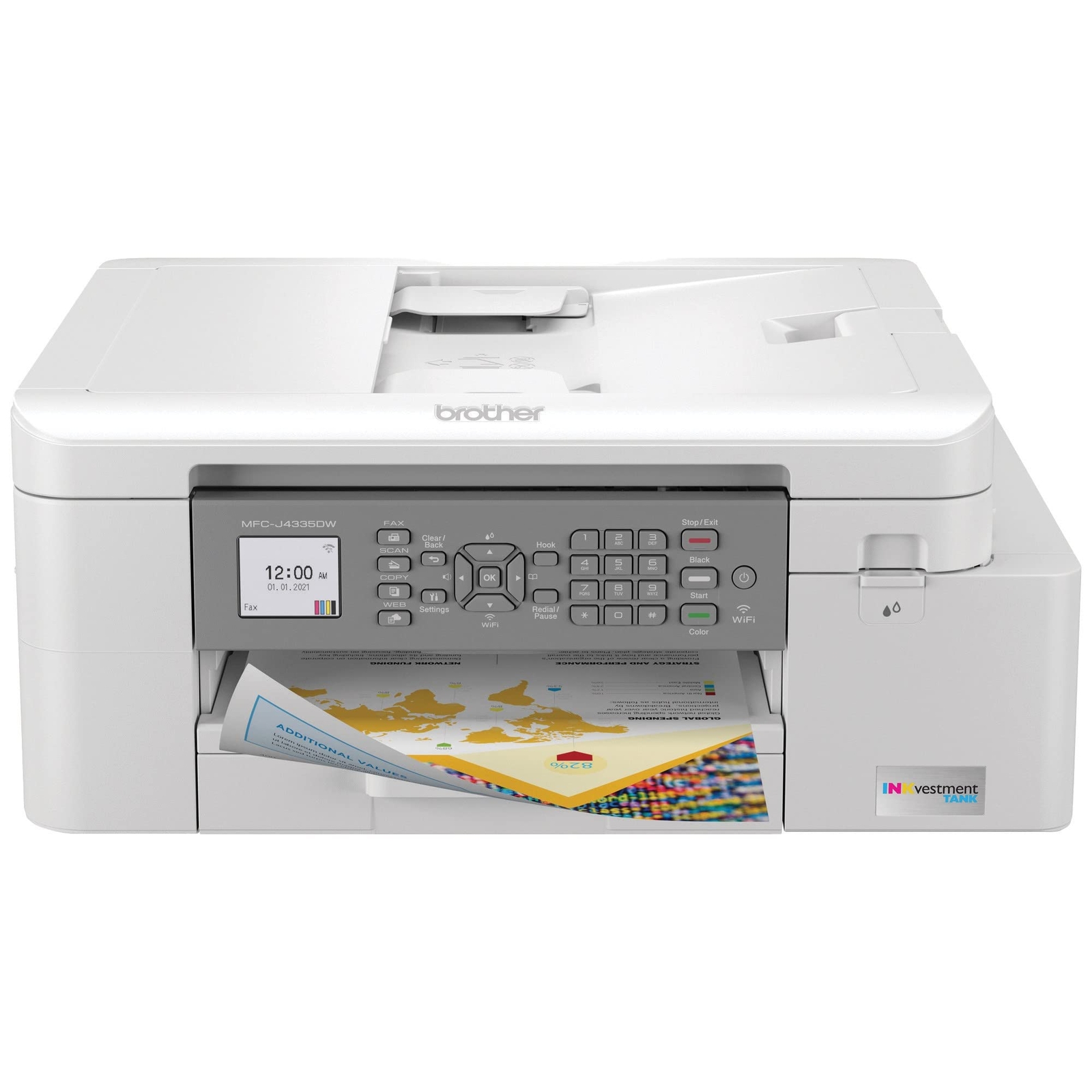 Brother INKvestment Tank Color Inkjet Printer All in One with 1 Year Ink