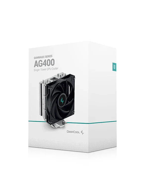 DeepCool AG400 120mm Single Tower CPU Cooler Black