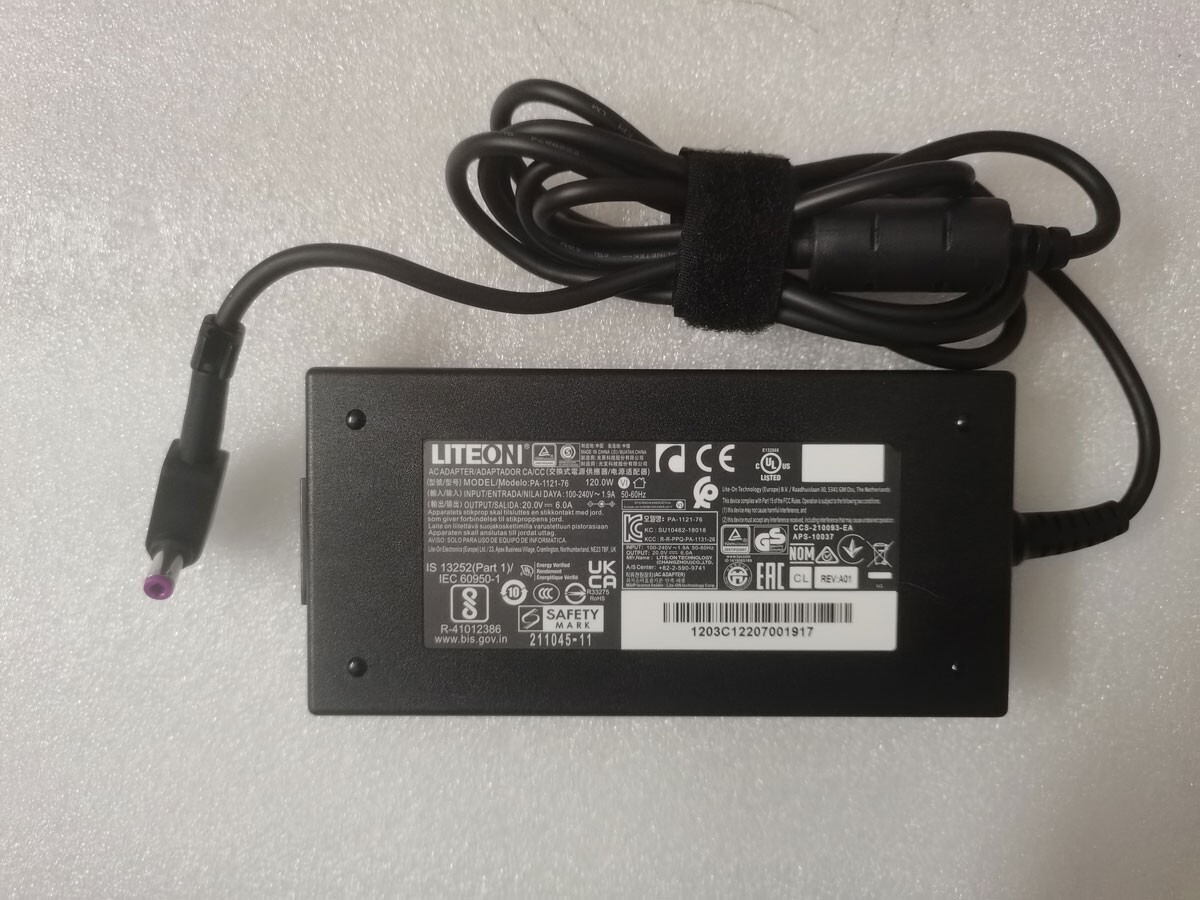 Original LITEON 20V 6A PA-1121-76 For MSI/Clevo Laptop 5.5*2.5mm 120W AC Adapter