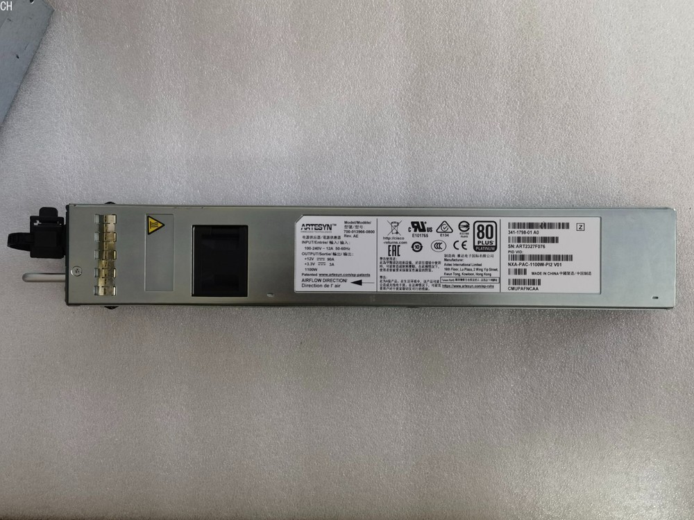 Cisco NXA-PAC-1100W-PI2 (front-to-back) power supply for N9K-C9336C Tested