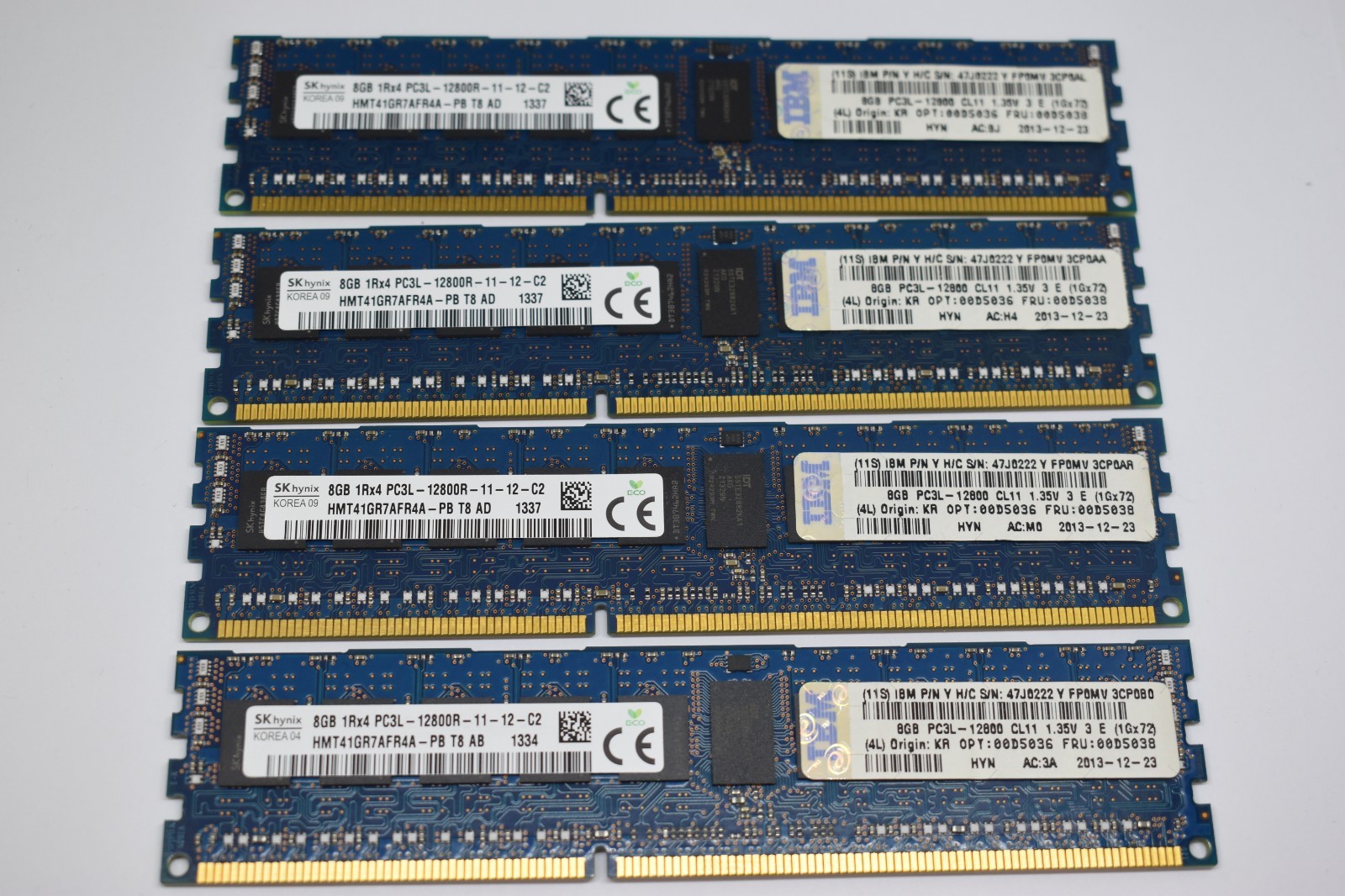 SK Hynix 32GB (4x8GB) 1RX4 PC3L-12800R RAM HMT41GR7AFR4A-PB