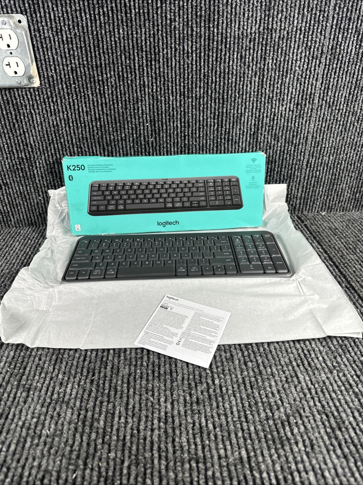 Logitech K250 Compact Wireless Keyboard – Bluetooth