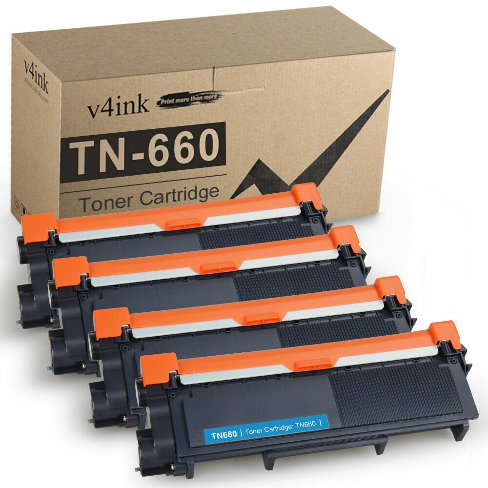 4 Pk color TN660 TN630 Black Toner Cartridge Compatible For Brother MFC-L2700DW