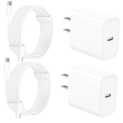 [Apple MFi Certified] iPhone 17 Charger Fast Charging,  4Pack 20W Snow White