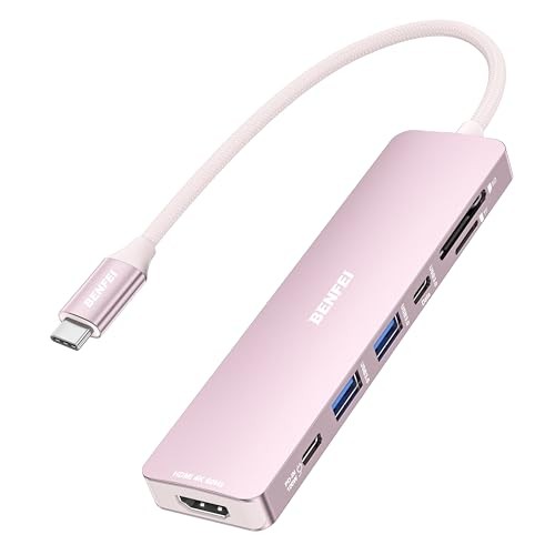 BENFEI 7-in-1 USB-C Hub 4K HDMI 100W Charge Card Reader