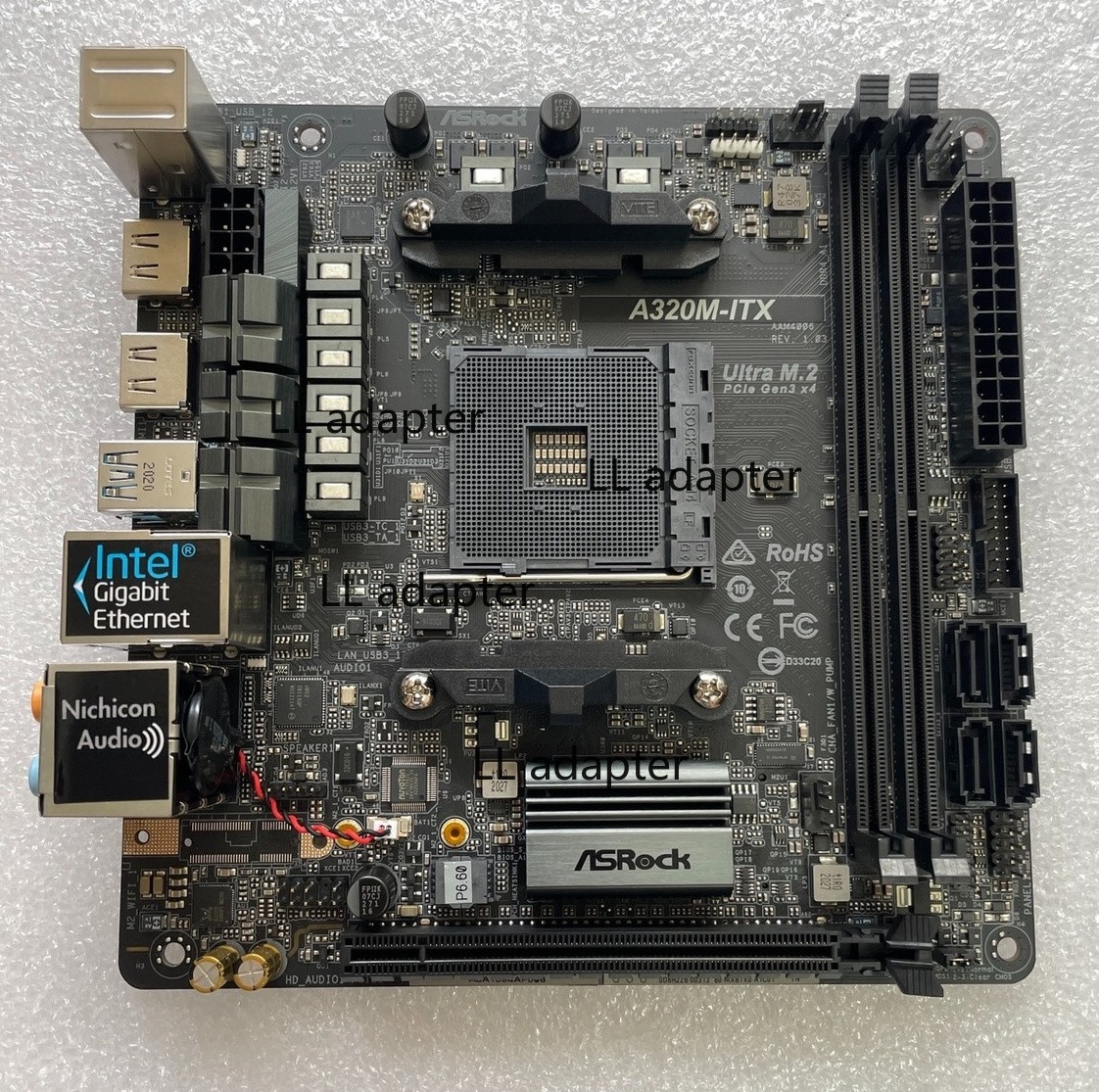 FOR ASROCK A320M-ITX AMD AM4 DDR4*2 32GB HDMI 1.4 Mini-ITX Motherboard Test OK