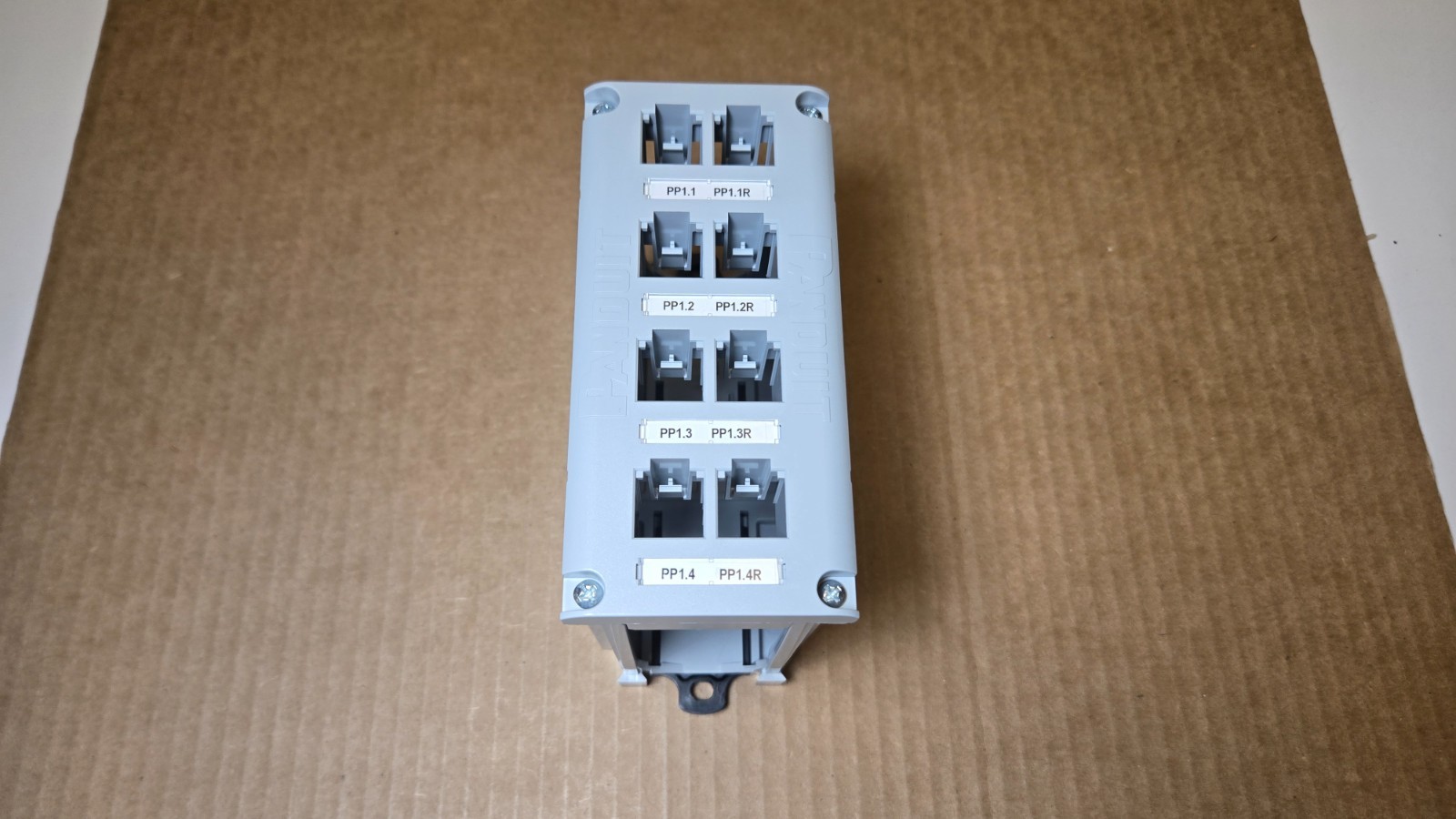 Panduit CDPP8RG Mini-Com 8-Port DIN Rail Copper Patch Panel Unshielded (UTP)