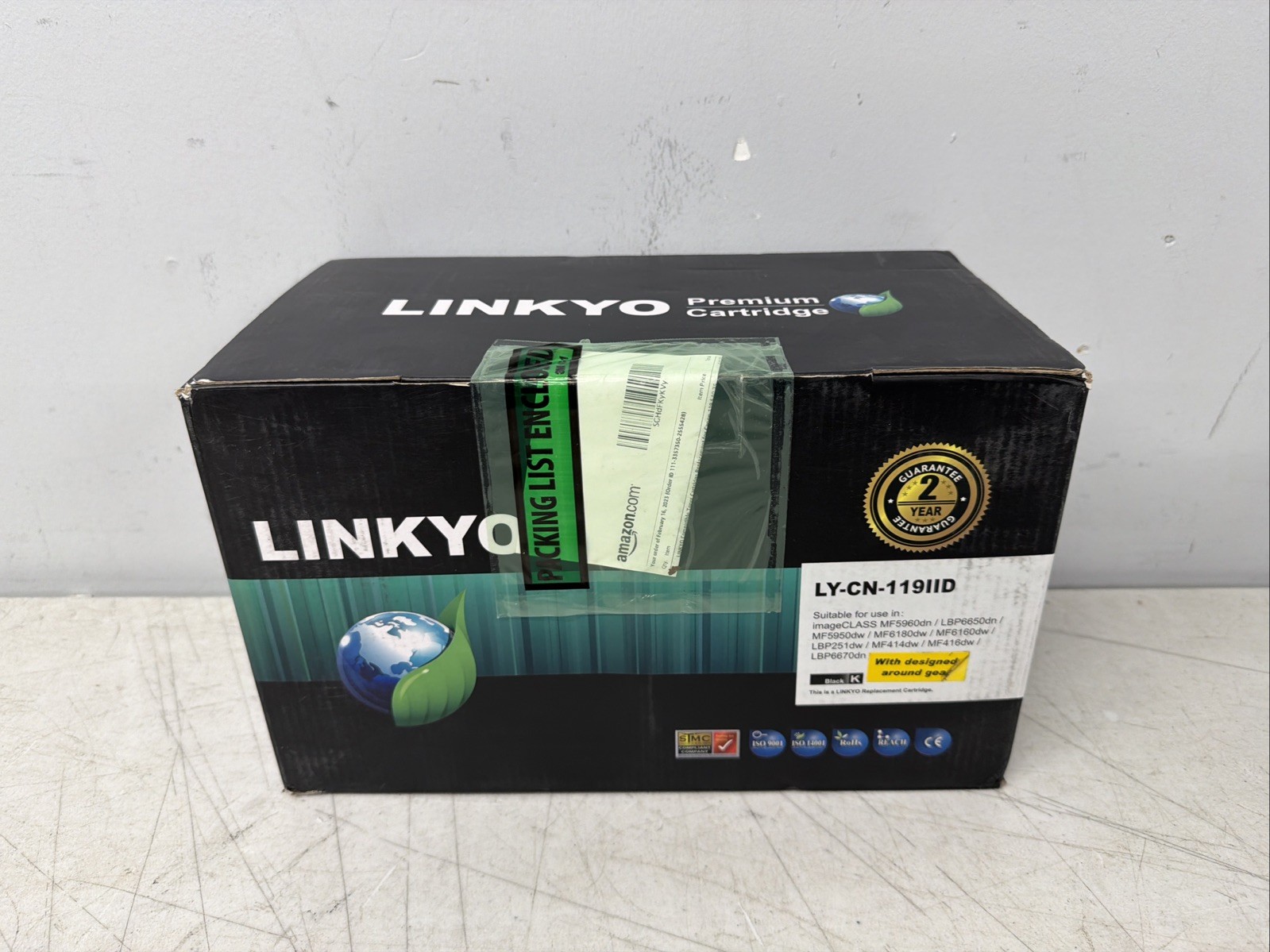 Linkyo Premium Cartridge Black Replacement Printer Cartridges LY-CN-128D 2-Pack