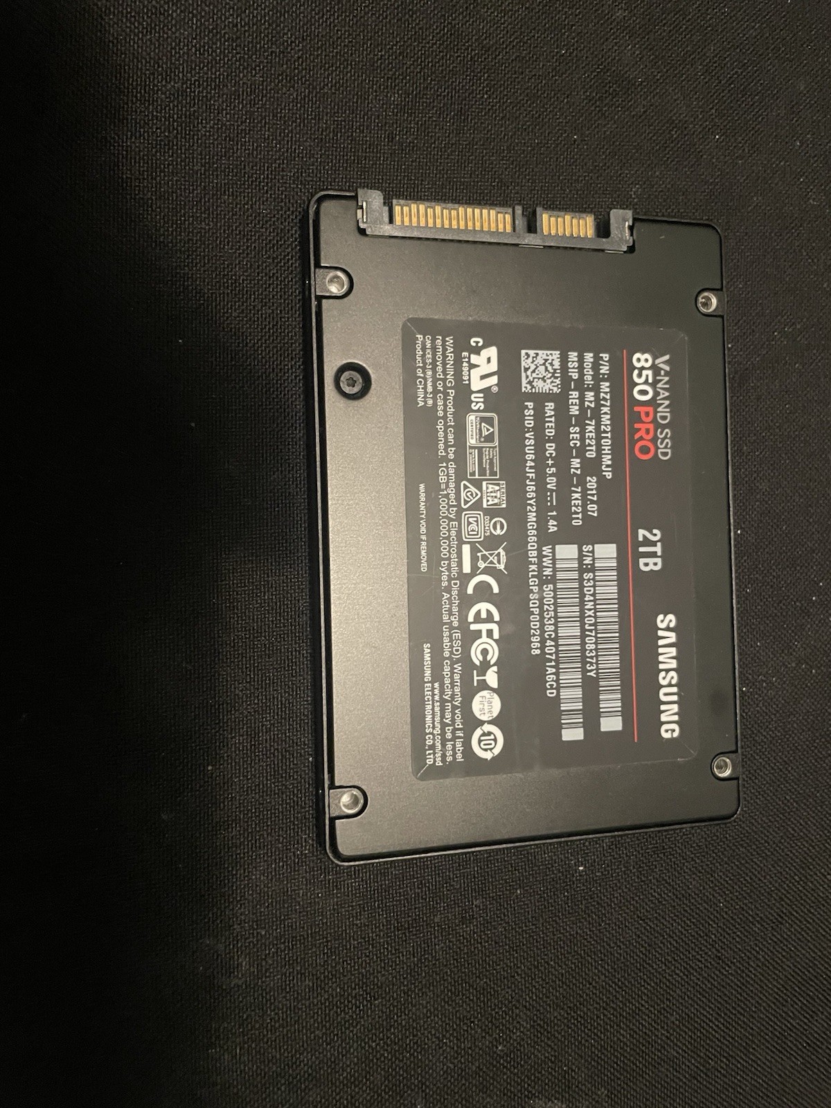 Samsung 850 PRO 2TB 2.5in SATA III Internal SSD