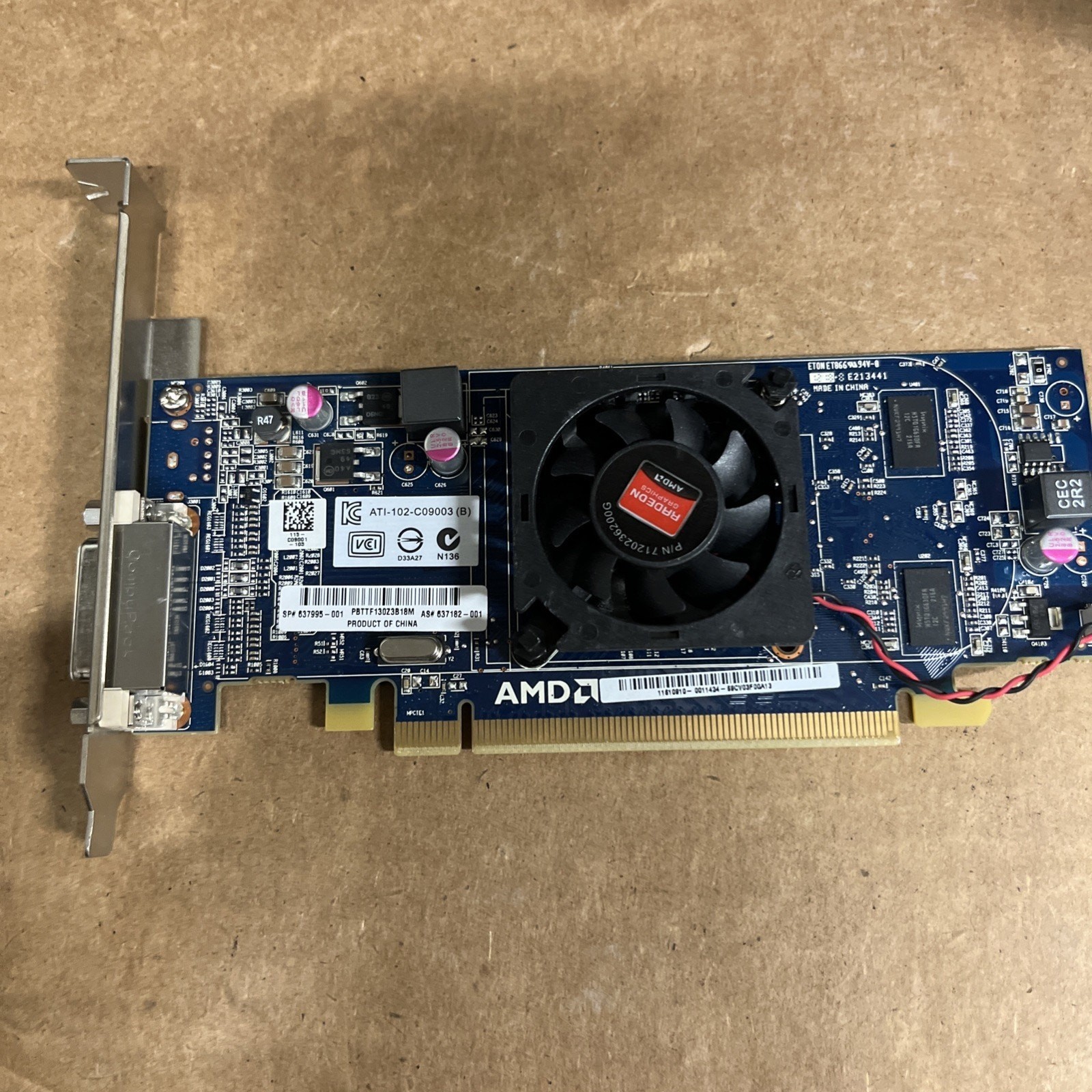 HP AMD Radeon HD 6350 512MB GDDR3 64-Bit DMS-59 Video Card 637995-001