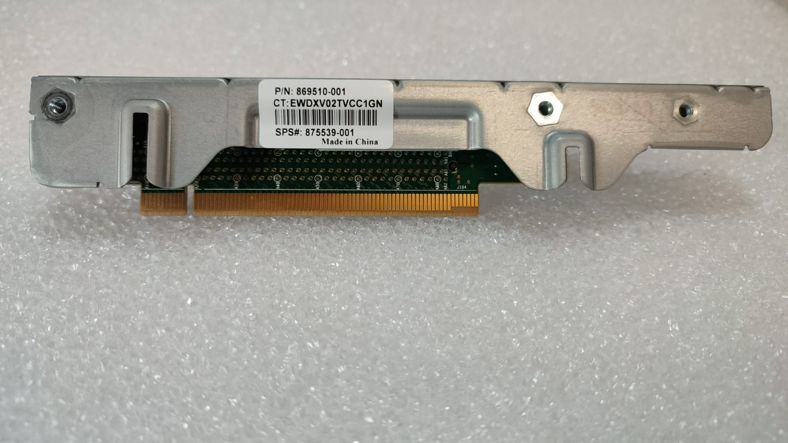 HPE DL360 Gen10 RISER Secondary Cage 869510-001 875539-001