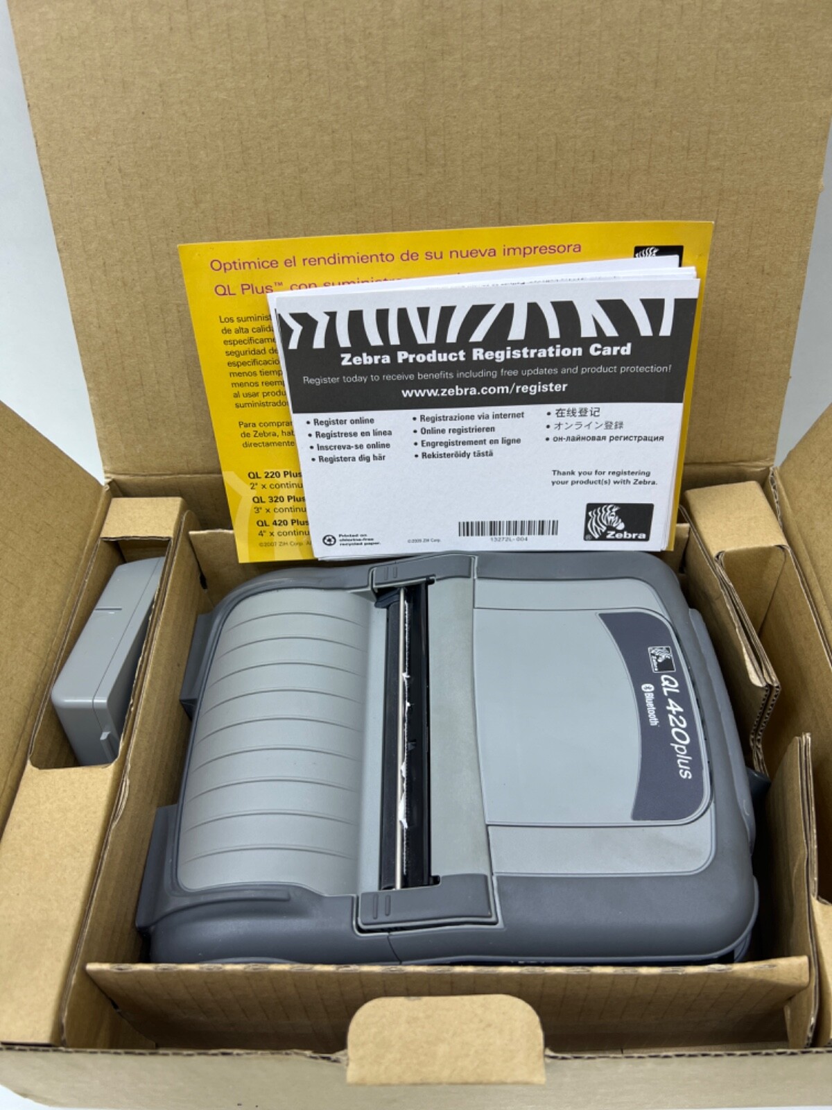 Zebra QL420 Plus Label Thermal Printer Bluetooth Q4D-LUBCE011-00