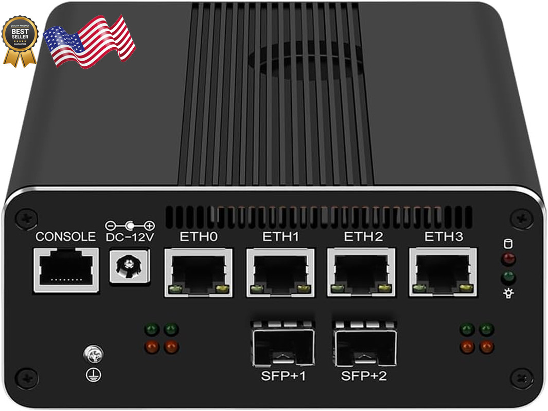 10Gbe SFP+ Mini PC Micro Firewall Appliance,Intel Pentium Gold NO RAM NO SSD