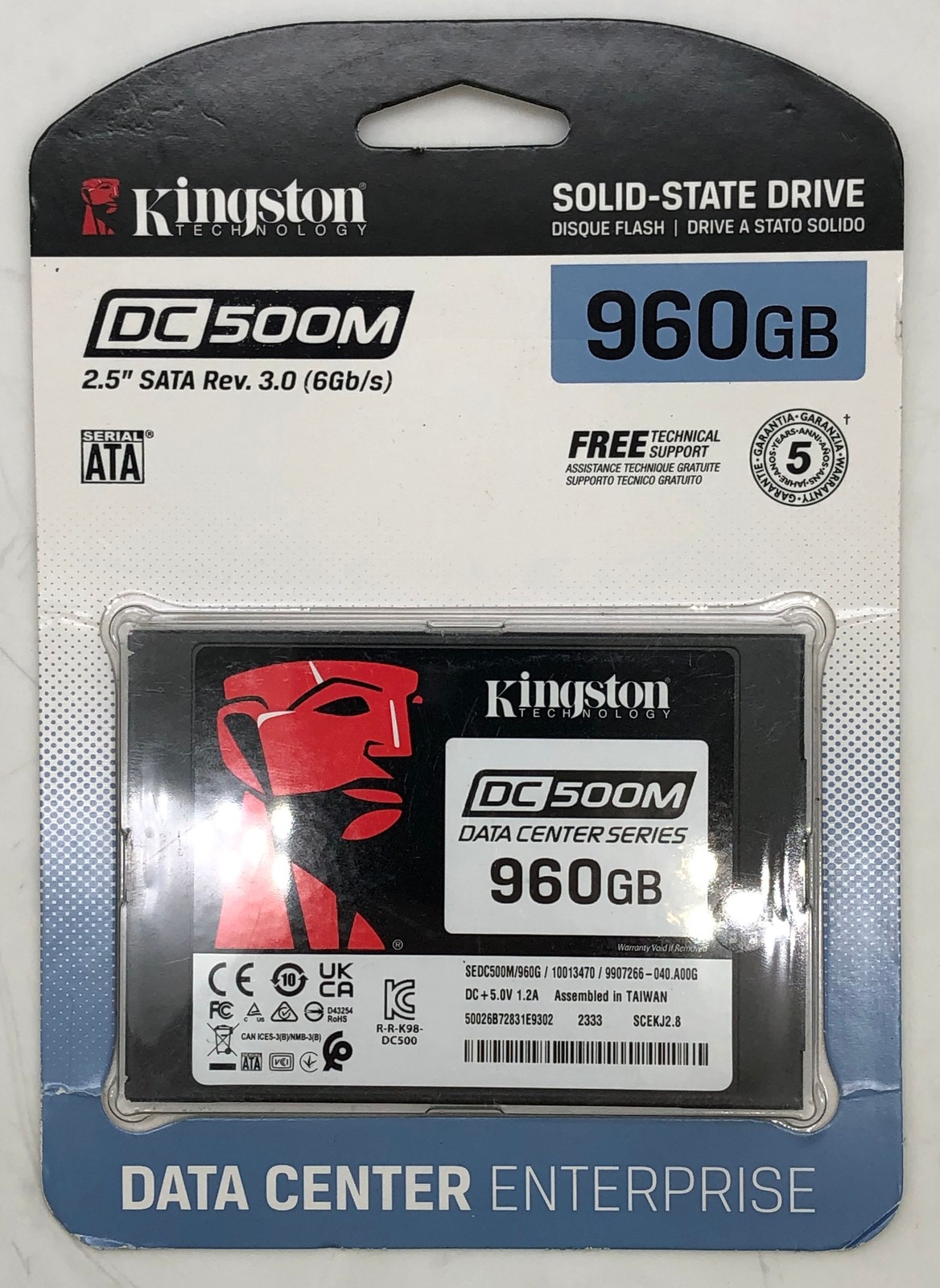 Kingston DC500M 960GB SATA III Internal SSD (SEDC500M/960G)