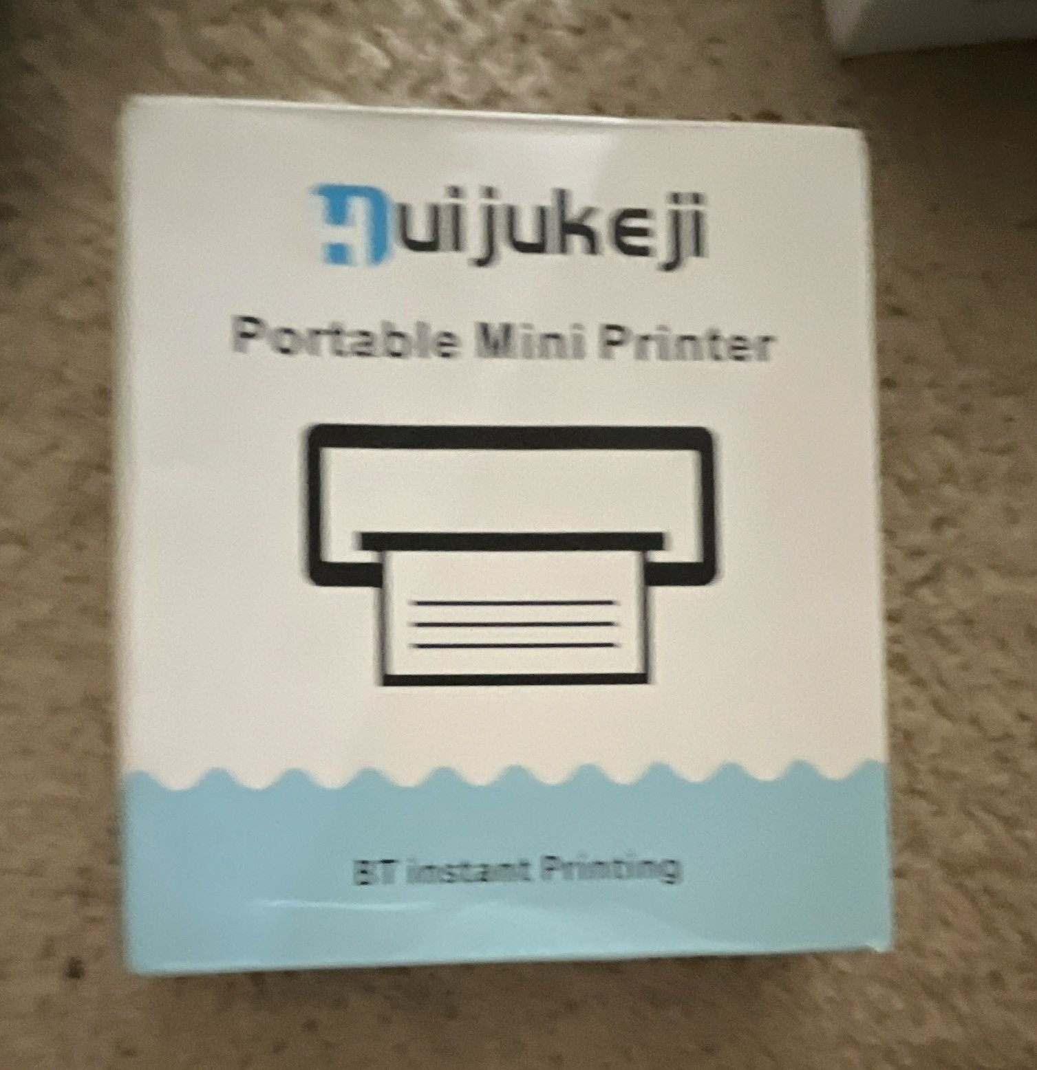 Huijukeji Portable Mini Printer Bluetooth Thermal Inkless B&W A4 203 DPI