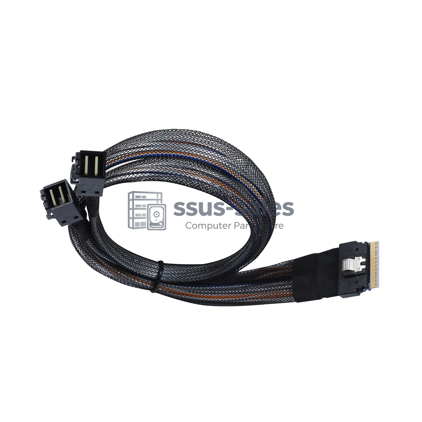 50 cm SlimSAS SFF8654 8i to 2 Ports SFF8643 SAS Data Cable server  drives RAID