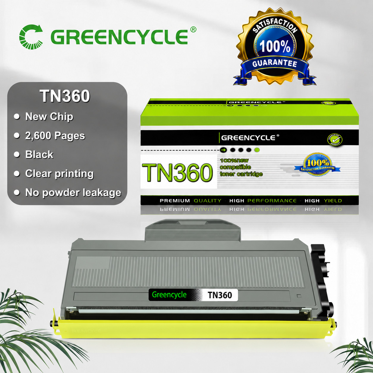 1pk TN360 Toner Cartridge 330 For Brother MFC-7320R MFC-7345N MFC-7440N 7840W
