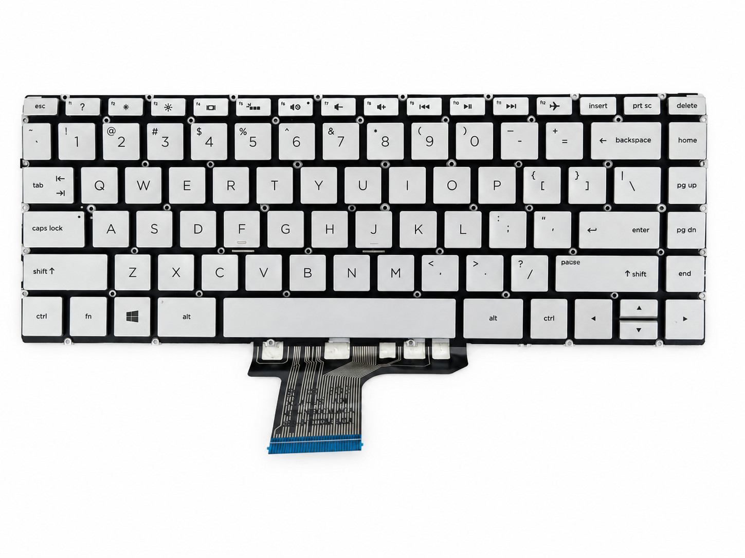 HP ENVY 13-AH000 13T-AH000 13-AH0010NR 13-AH0075NR US Silver Backlit Keyboard