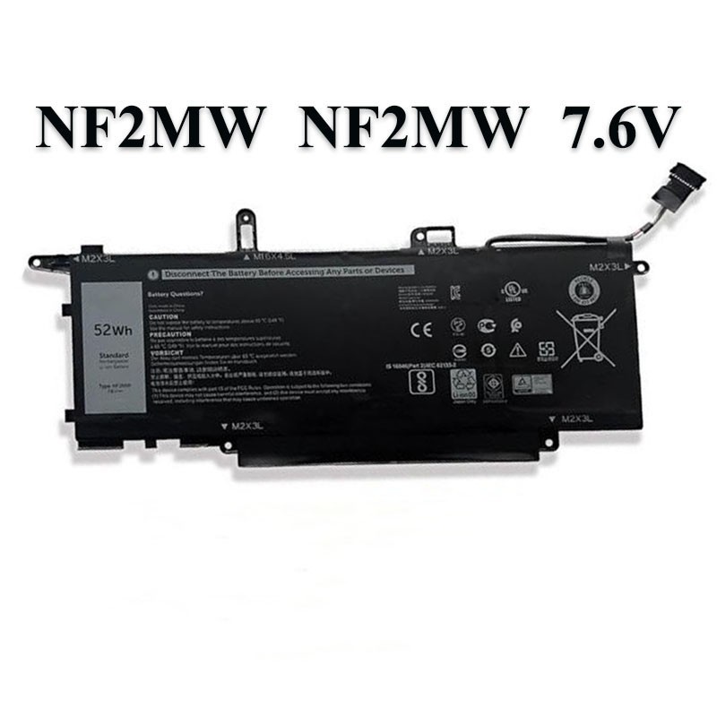 52WH NF2MW Battery For Dell Latitude 7400 2-in-1 9410 0G8F6M 85XM8 CHWV6 G8F6M