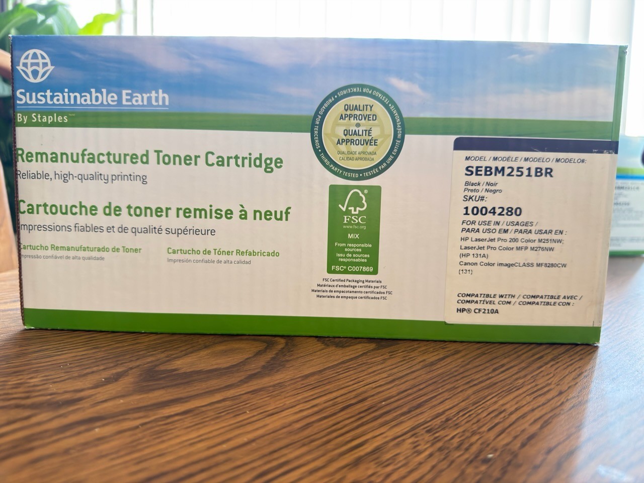 131A (CF210A) Black Toner Cartridge Staples Sustainable Earth 