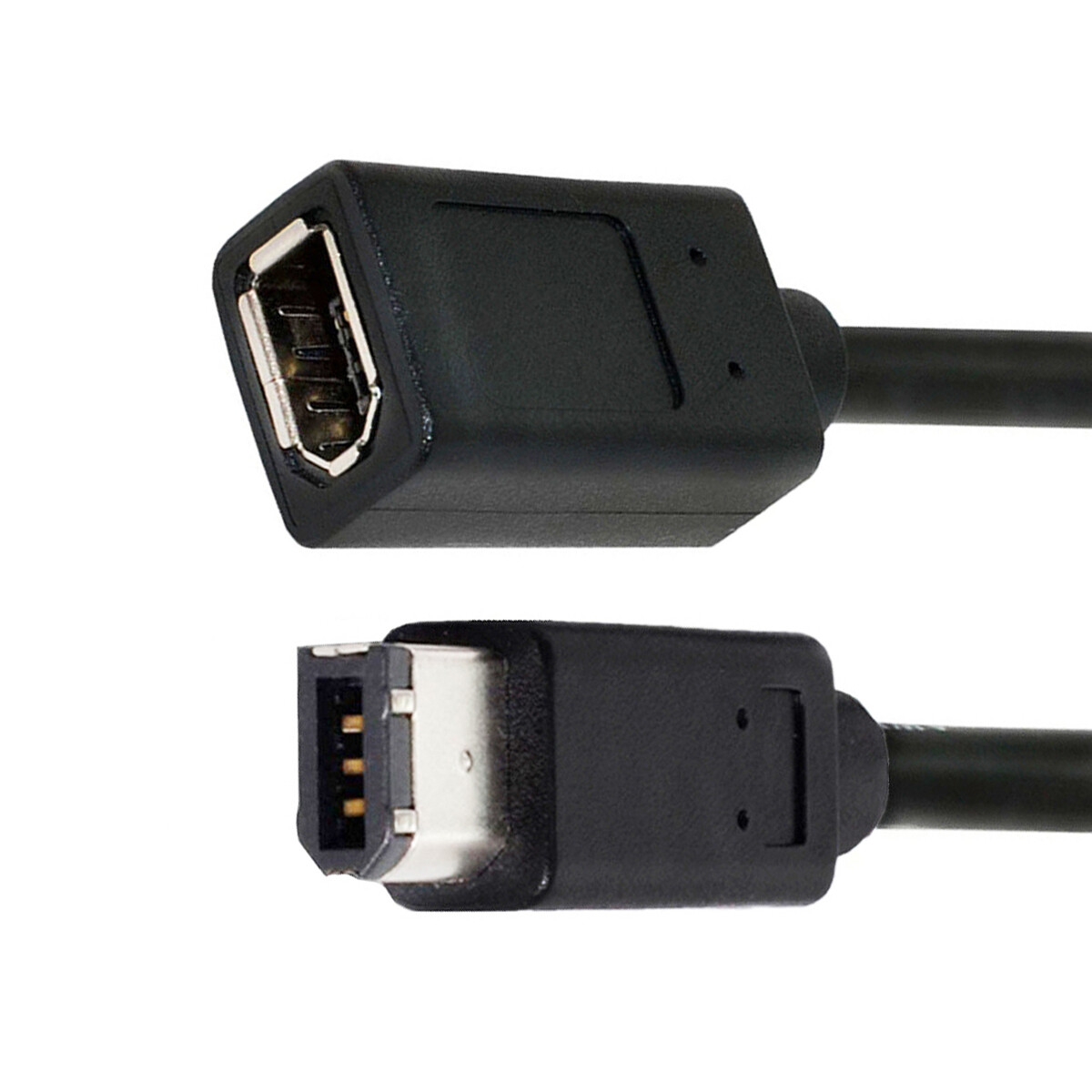 CABLECY 1394 6Pin Female to 1394a 6Pin Male Extension Video Firewire 400 Cable